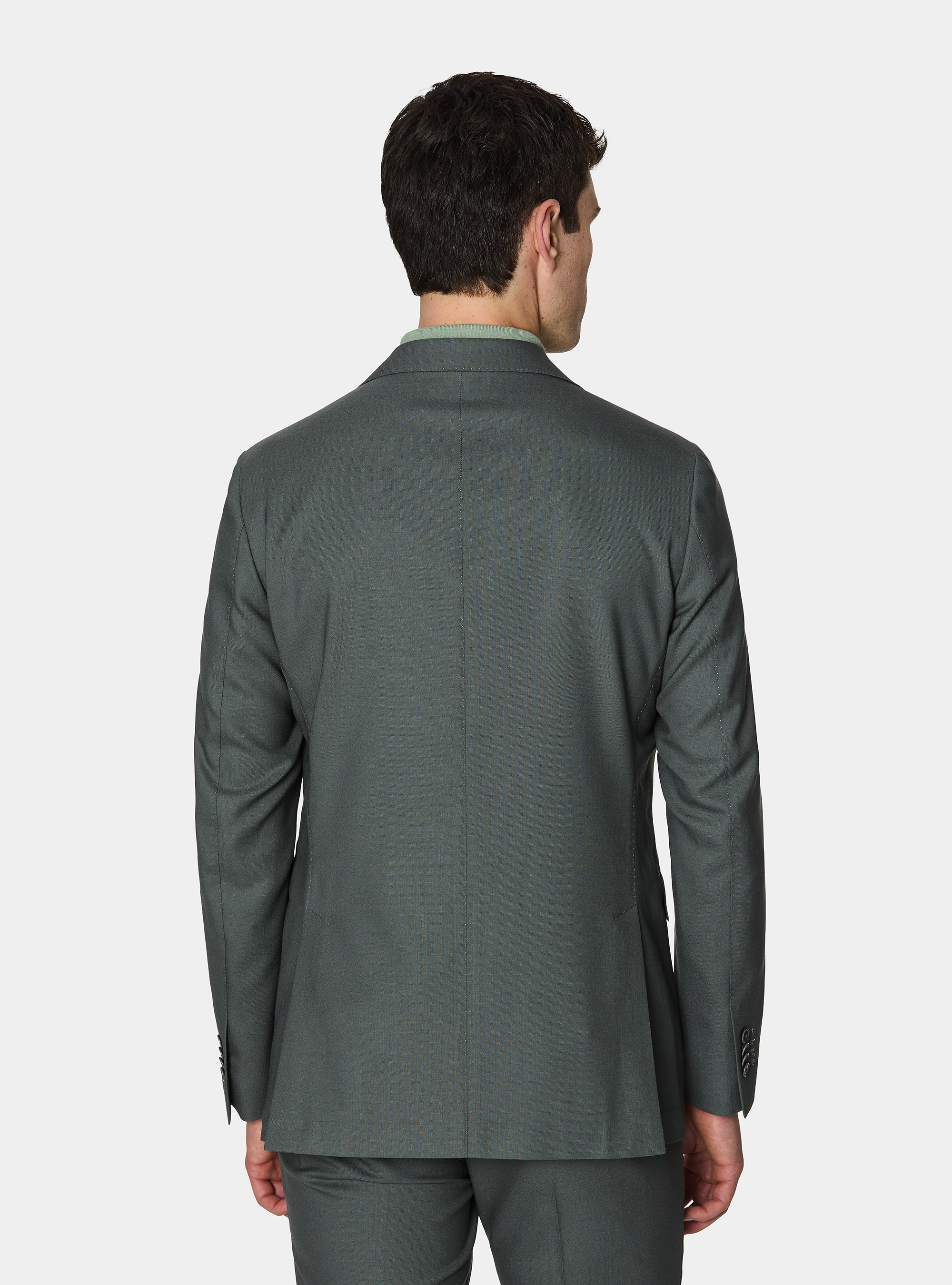 Vitale Barberis Canonico pure wool suit blazer, SALVIA 0602C