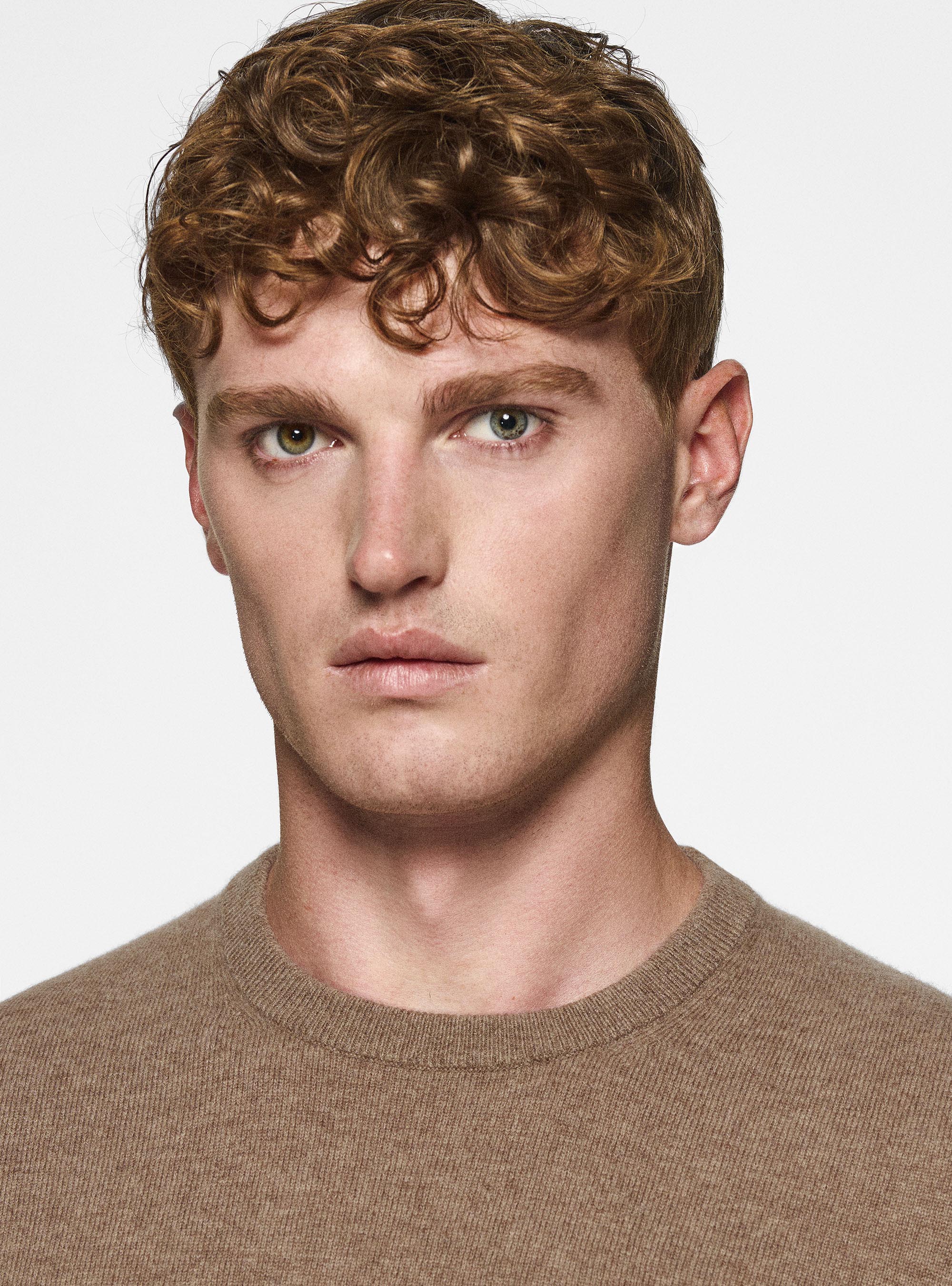 Maglia girocollo in lambswool e cashmere, FANGO