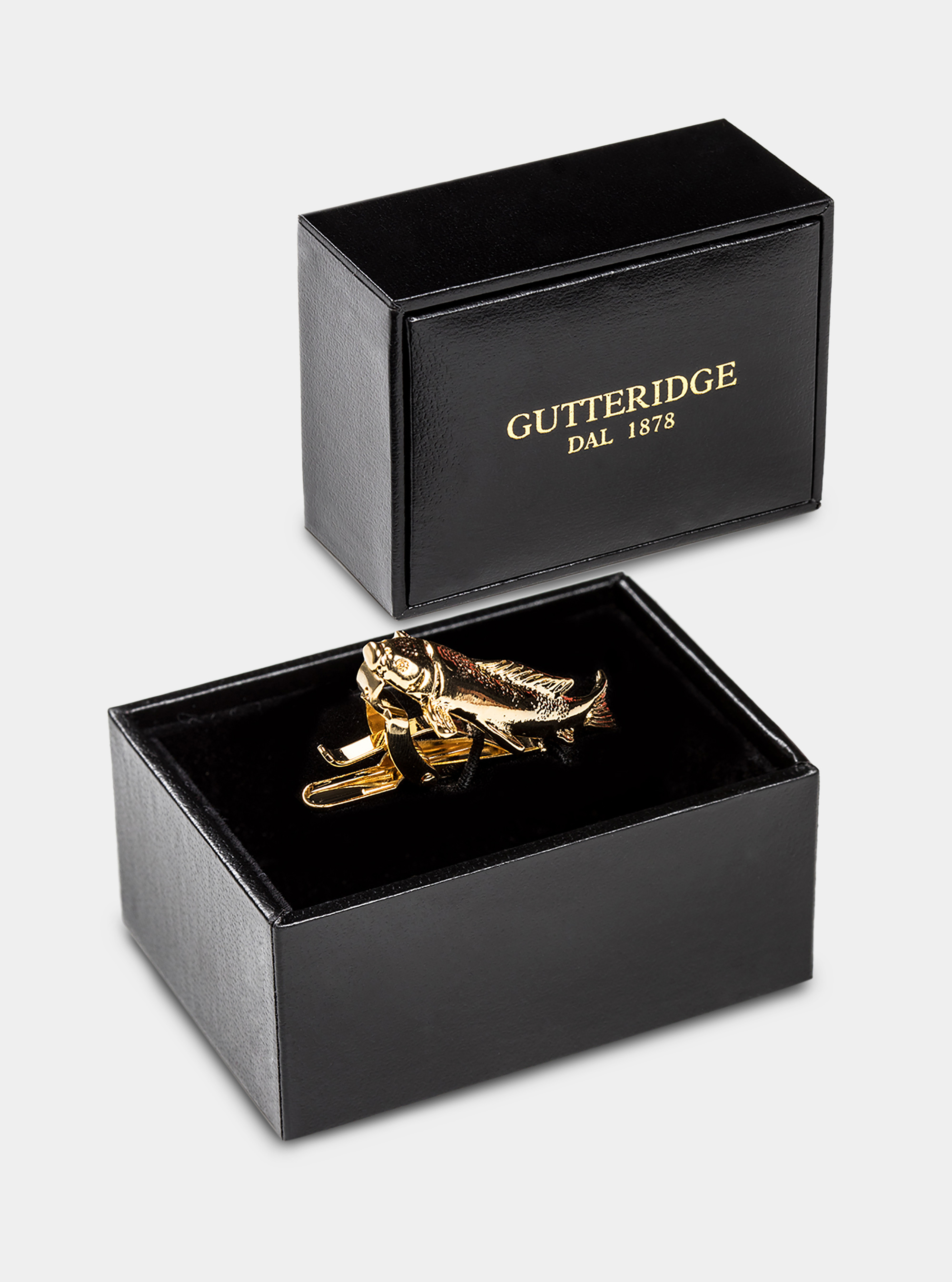 Karpfen Krawattenklammer, GOLD