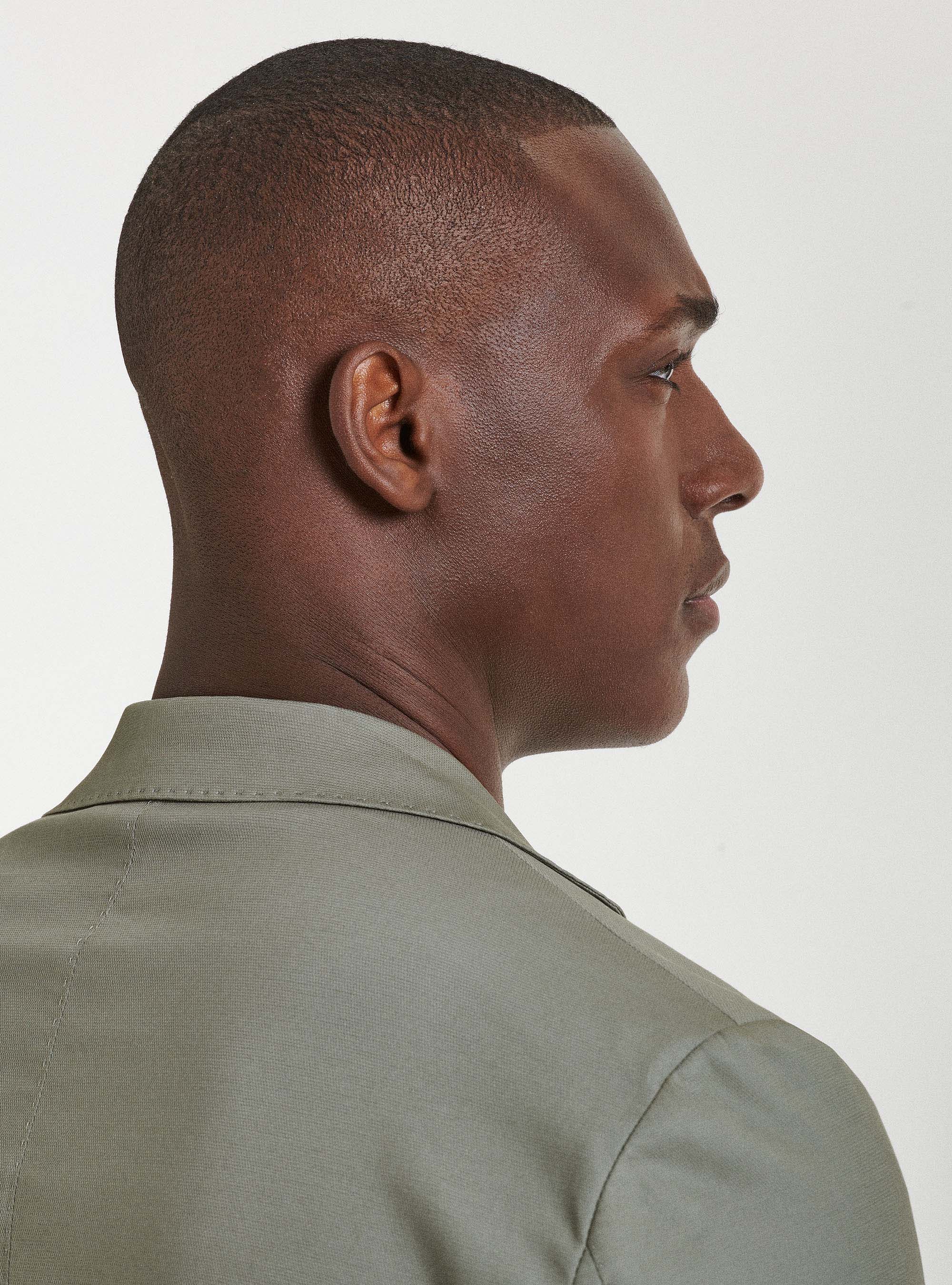 Giacca per abito in cotone armaturato, SALVIA 0602C