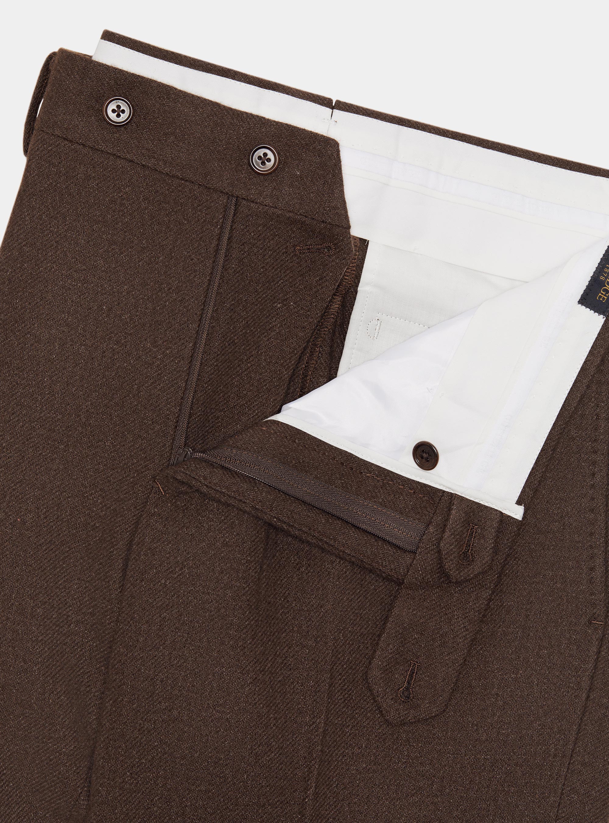 Pantalones de franela, MARRON