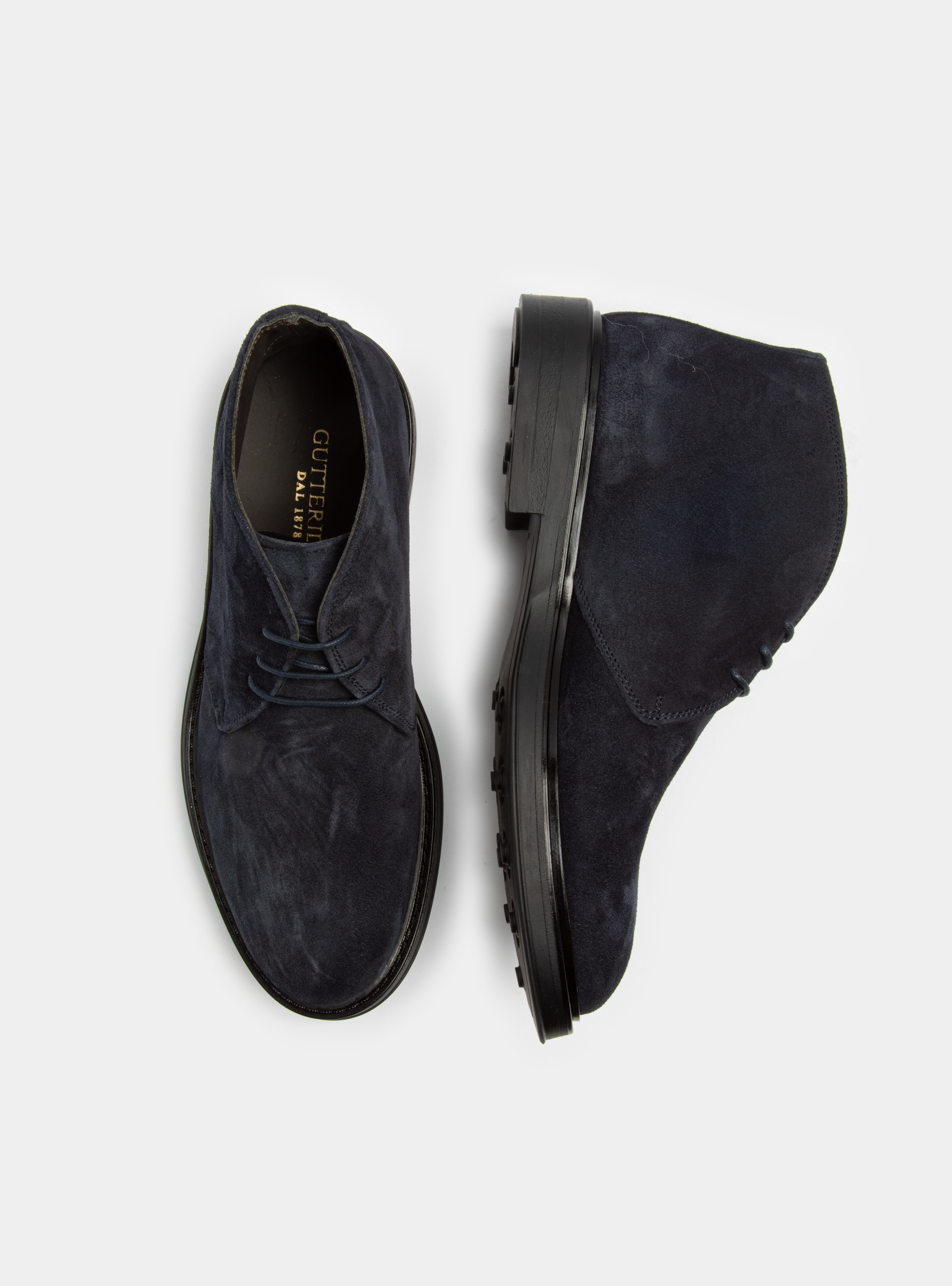 Polacchino in suede, BLU NAVY