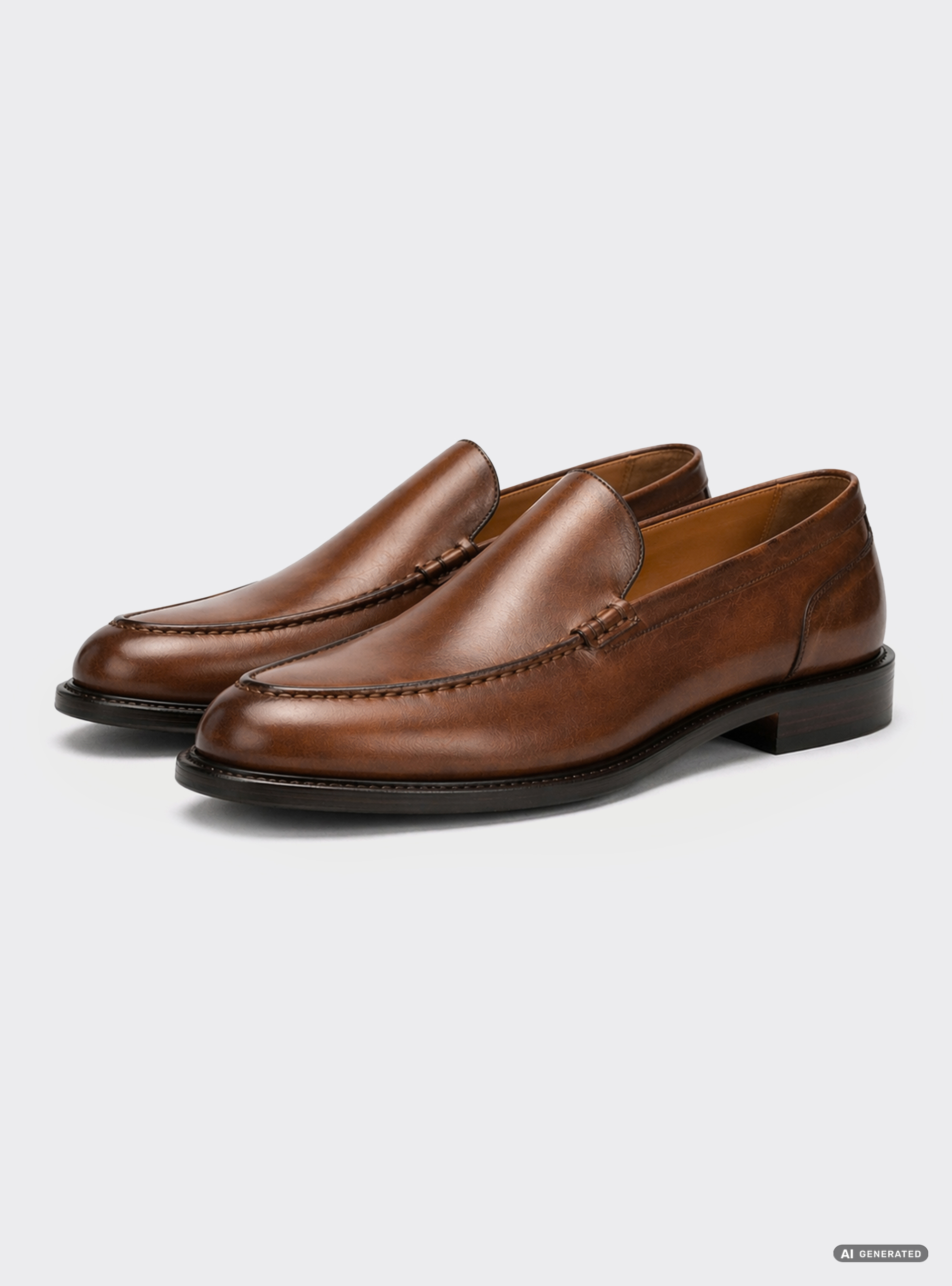 Mocassino in pelle di vitello, BROWN