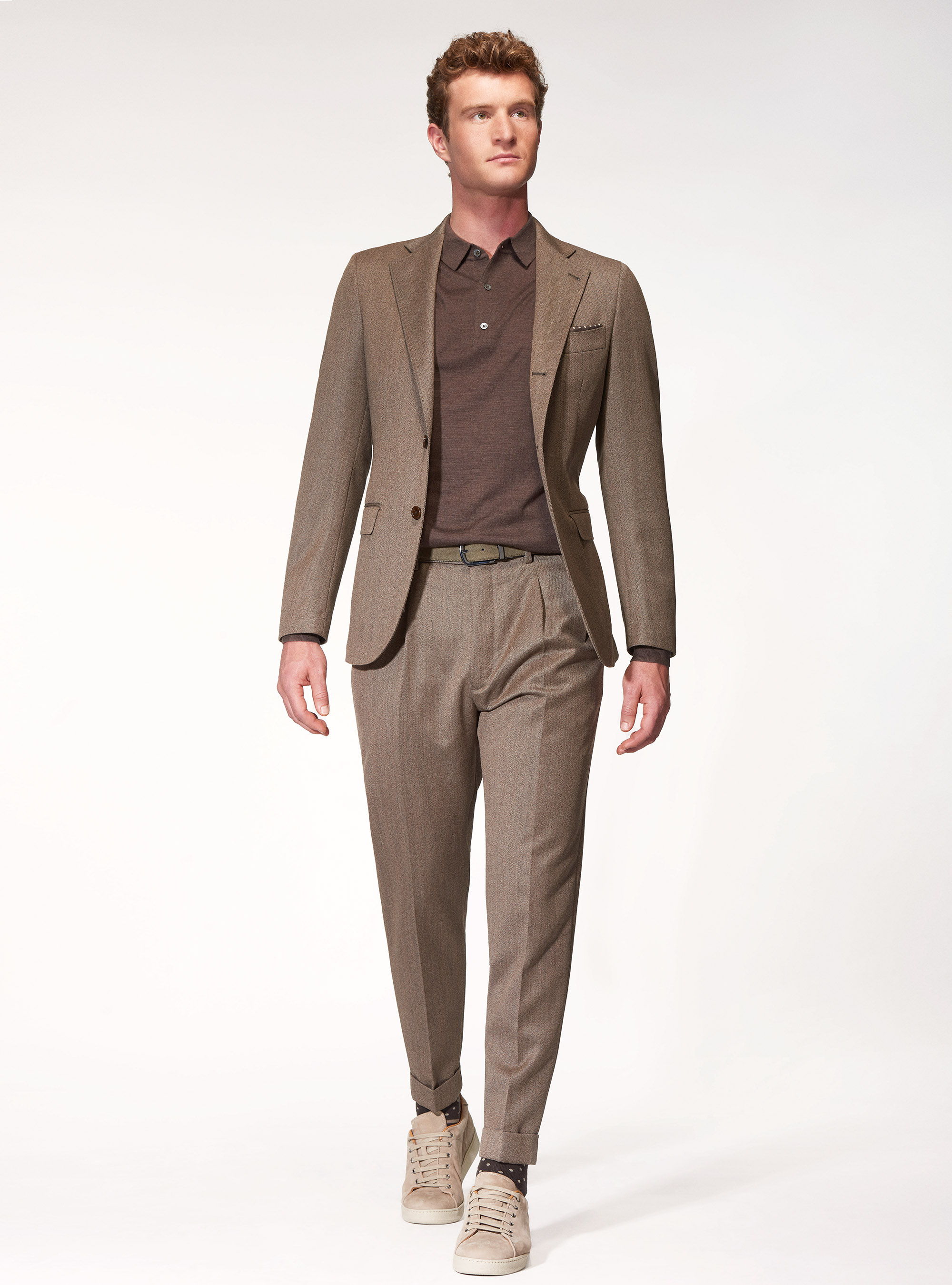 Giacca per abito in lana Vitale Barberis Canonico, FANGO