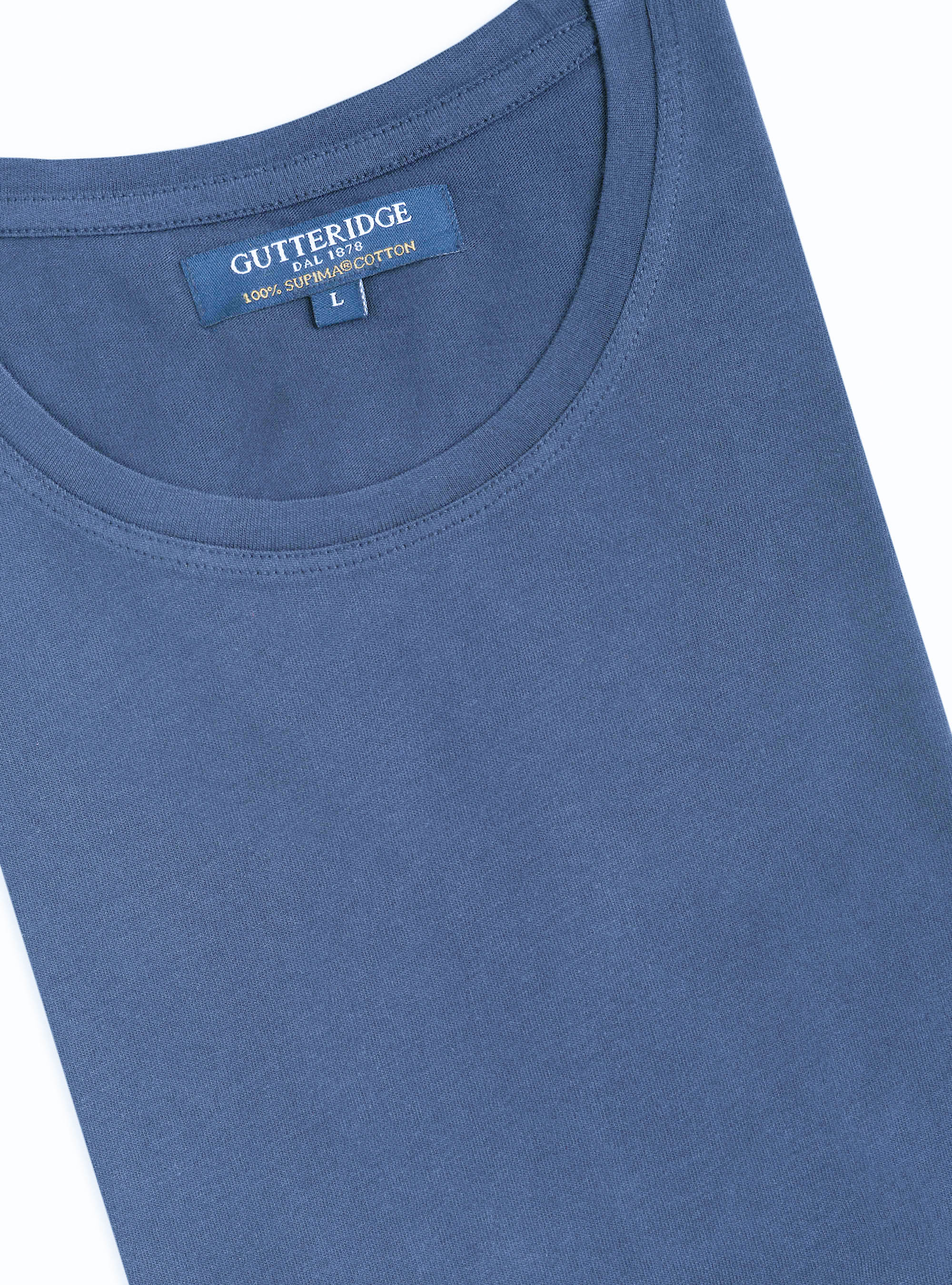 Maglietta mezza manica 100% cotone supima, POLVERE