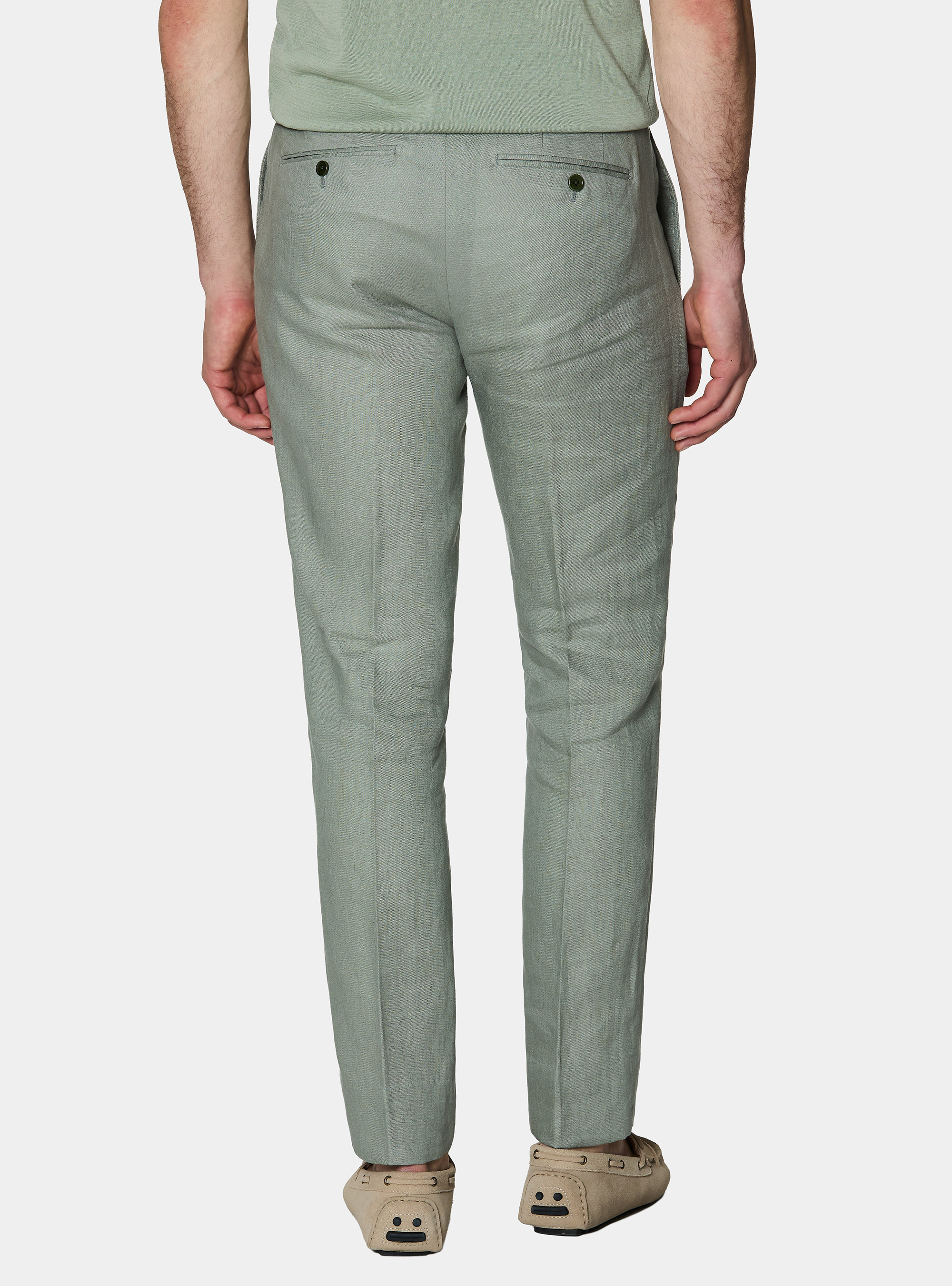 Anzughose aus reinem Leinen, SALVIA 0602C