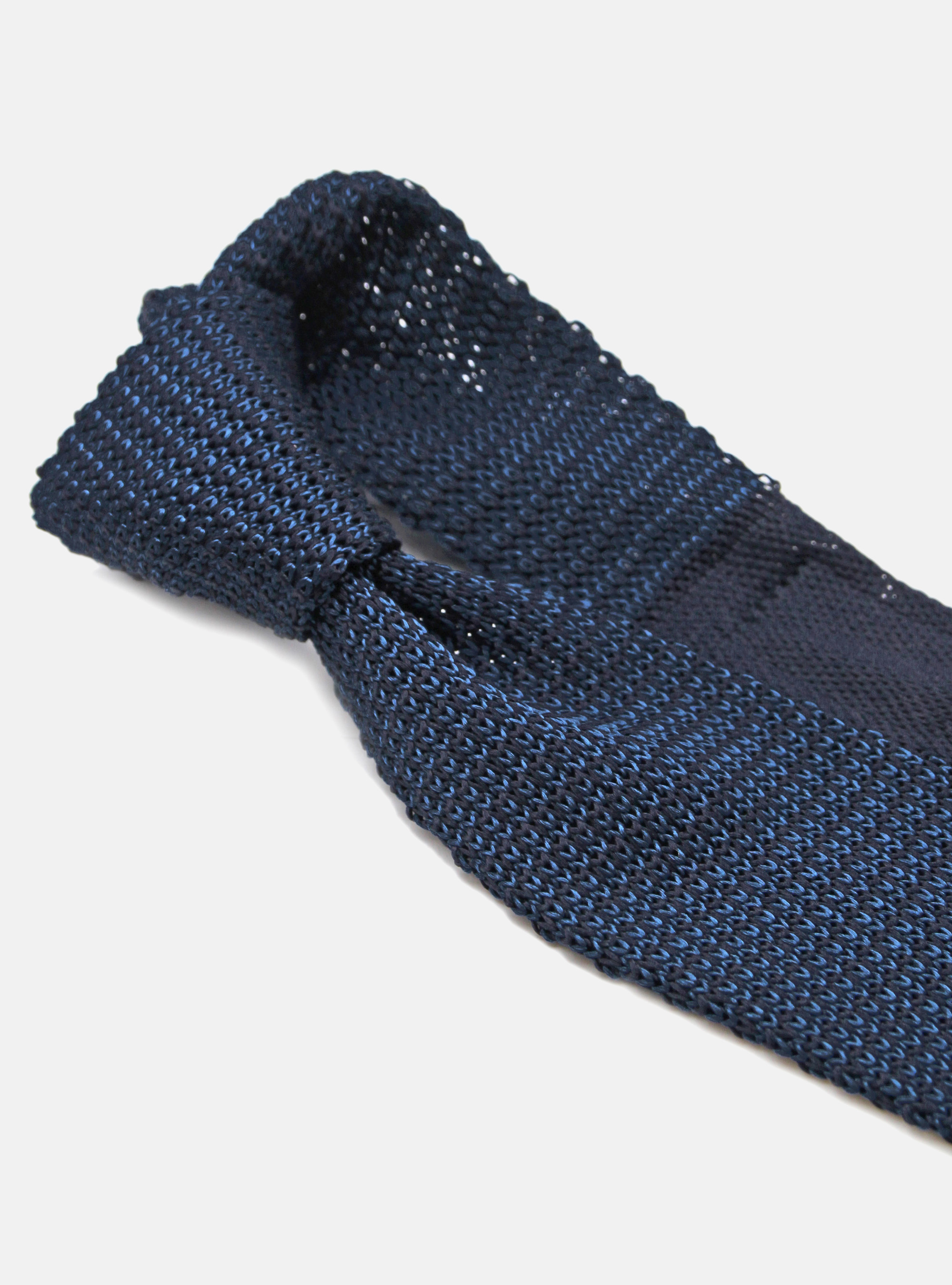 Cravatta in maglia bicolore, BLU NAVY