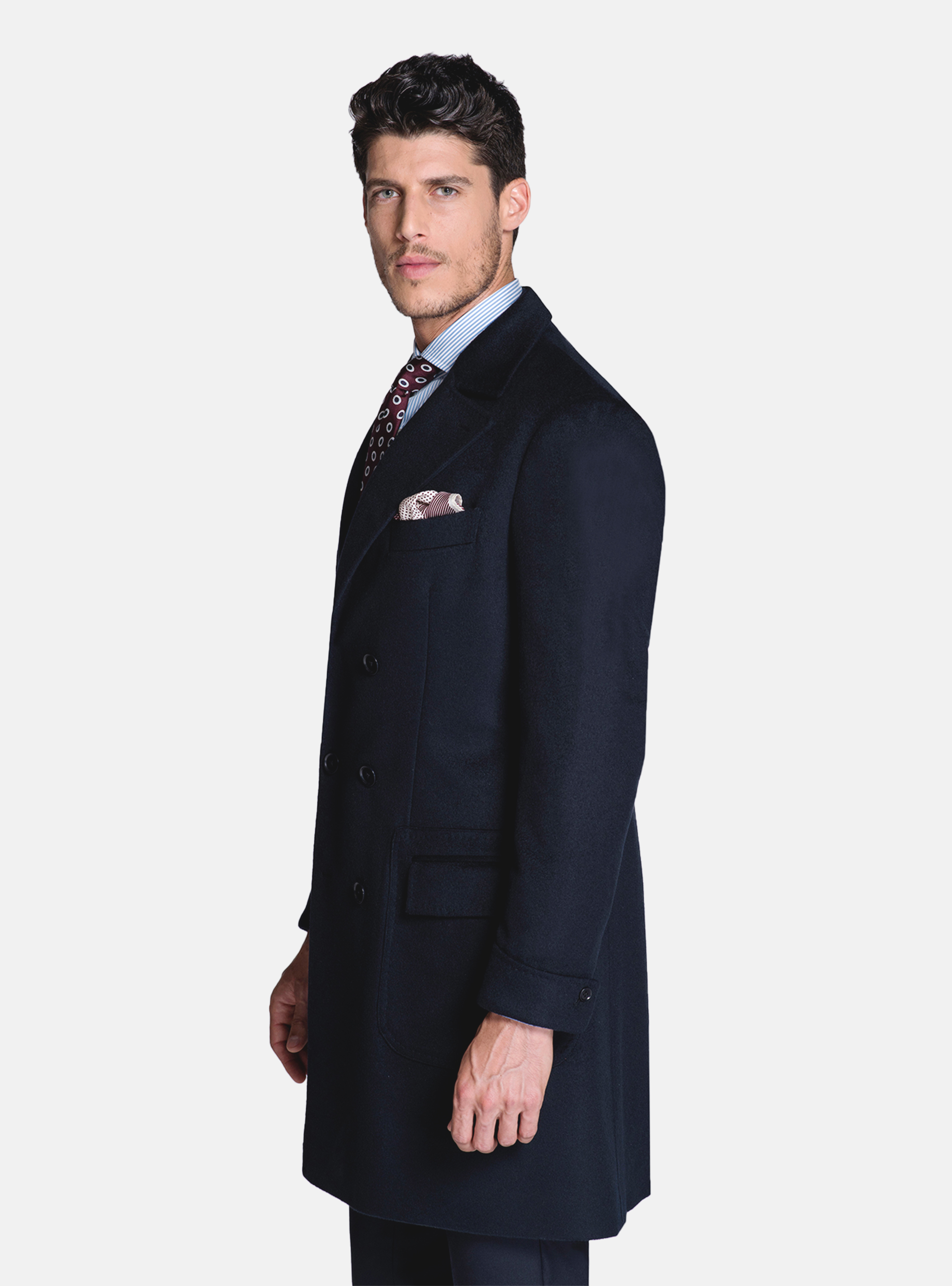 Double-breasted coat 100% cashmere Double-breasted coat 100% cashmere
