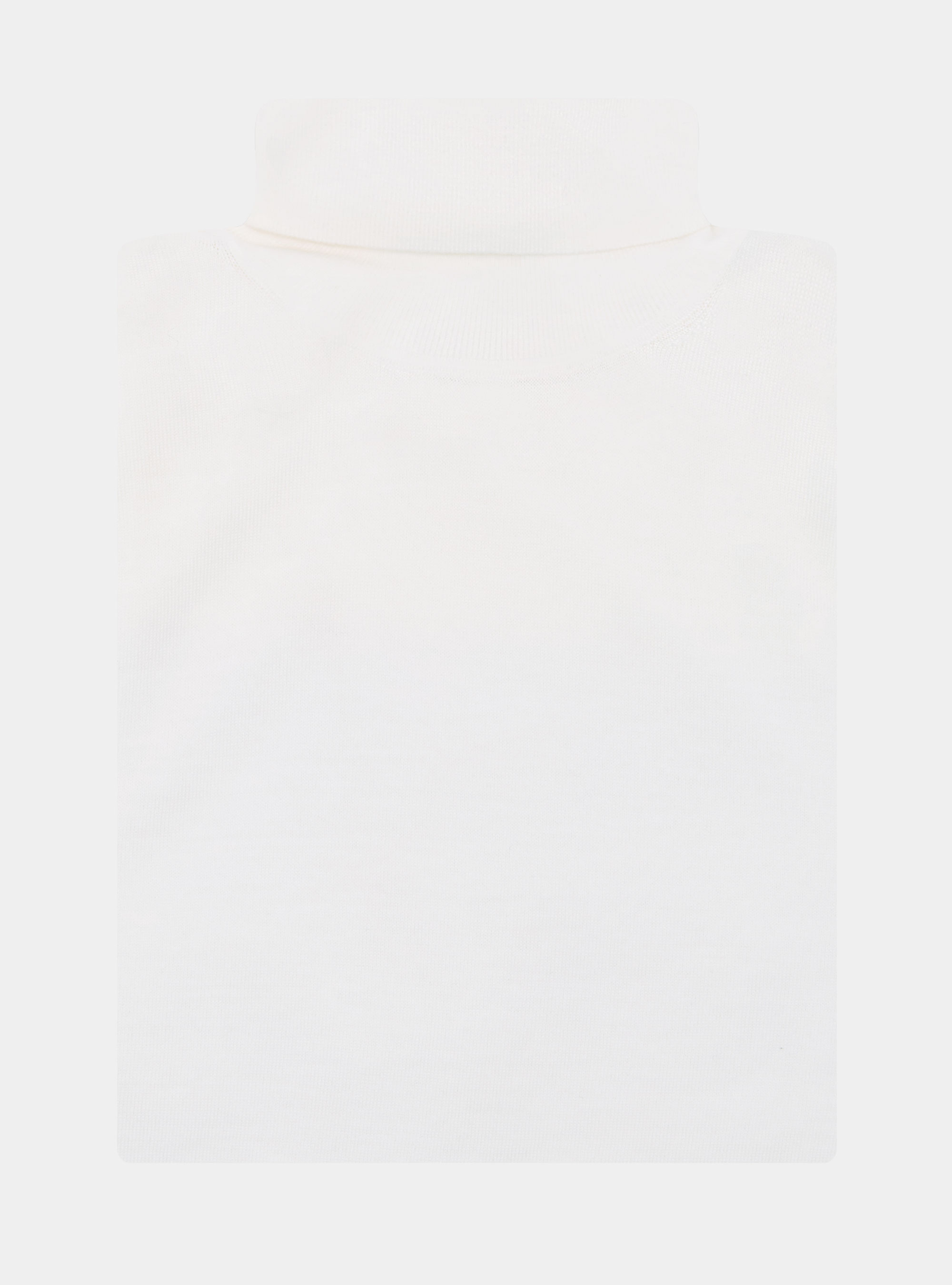 Dolcevita in pura lana merino extrafine, BIANCO