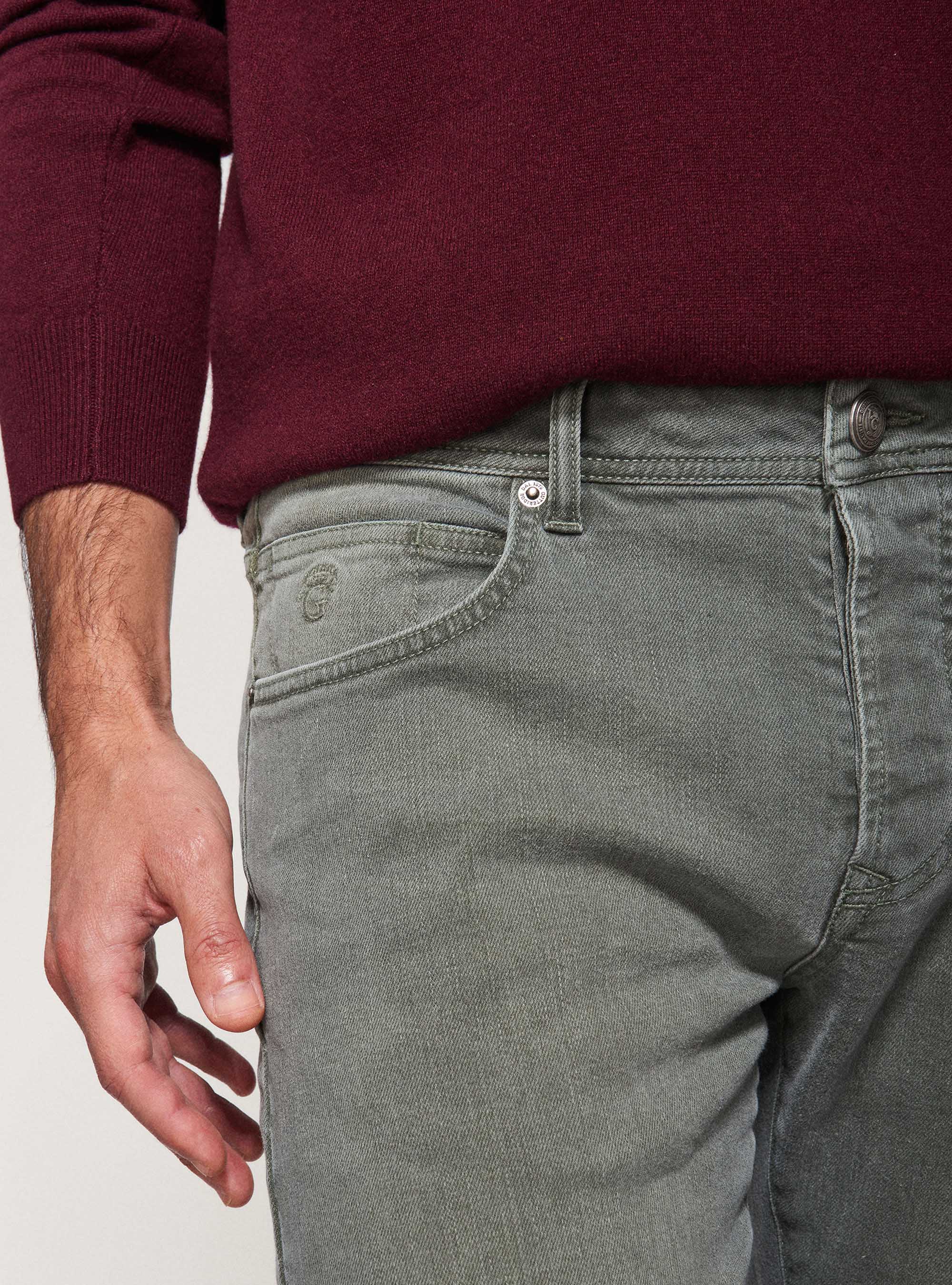 Tailor-fit 5-pocket trousers, SALVIA 0602C