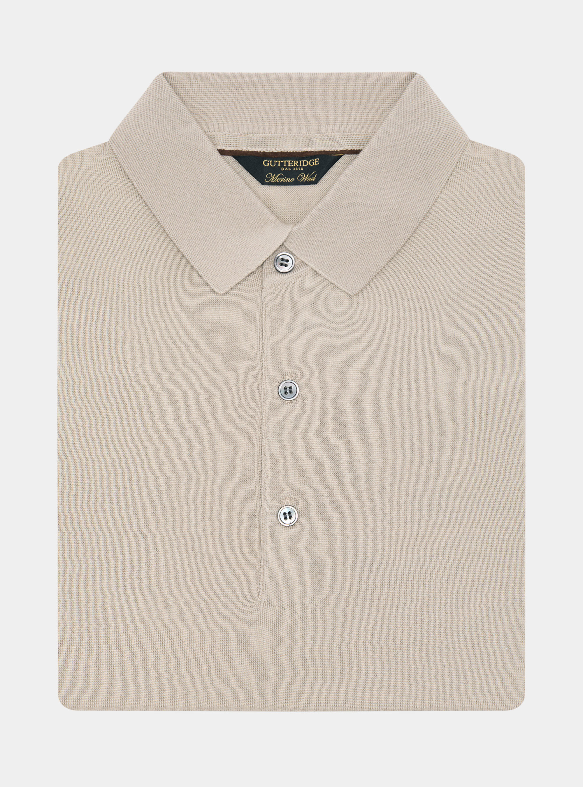 Polo de lana merina extrafina, ARENA