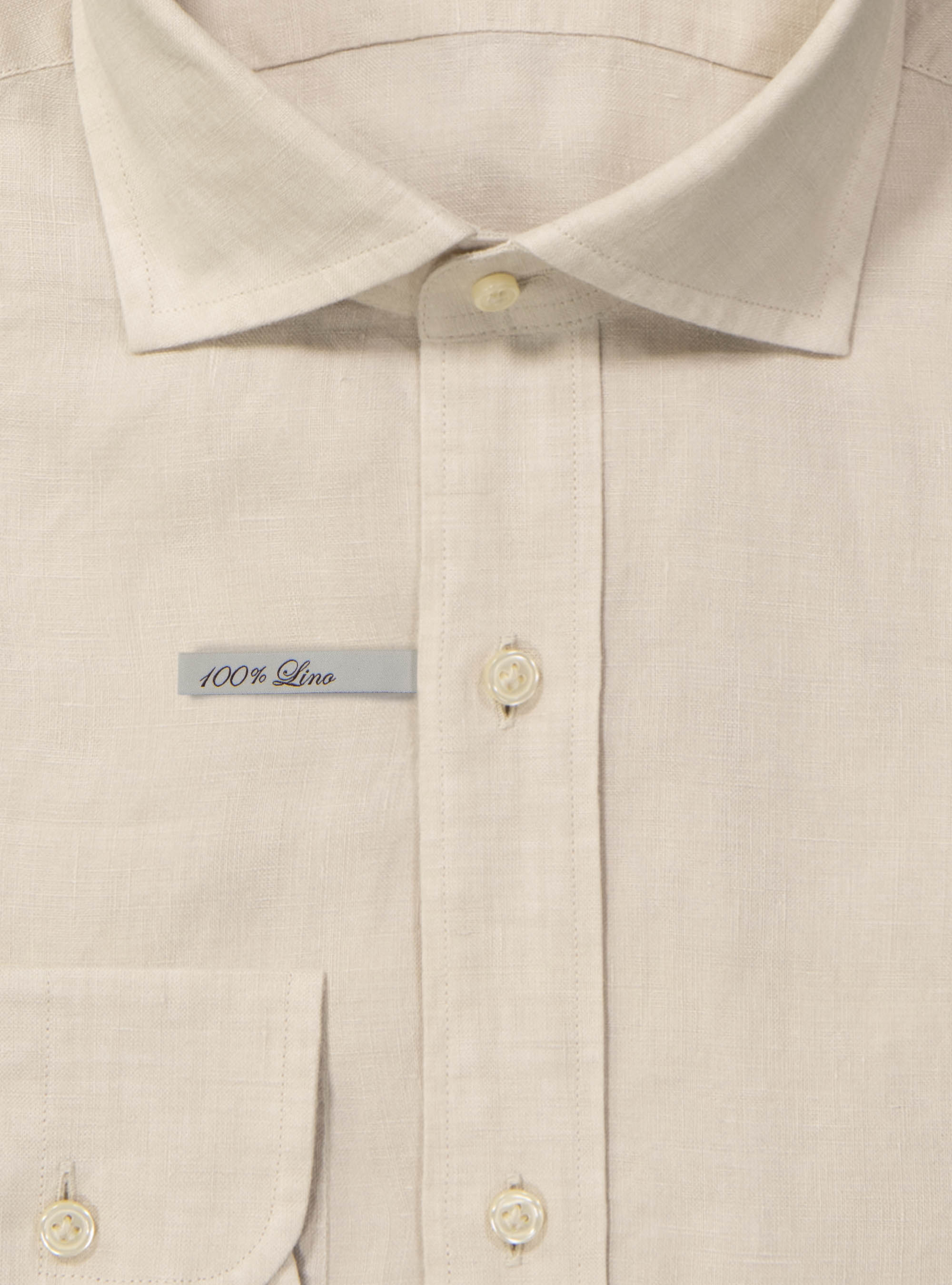  Camisa de lino, CRUDO