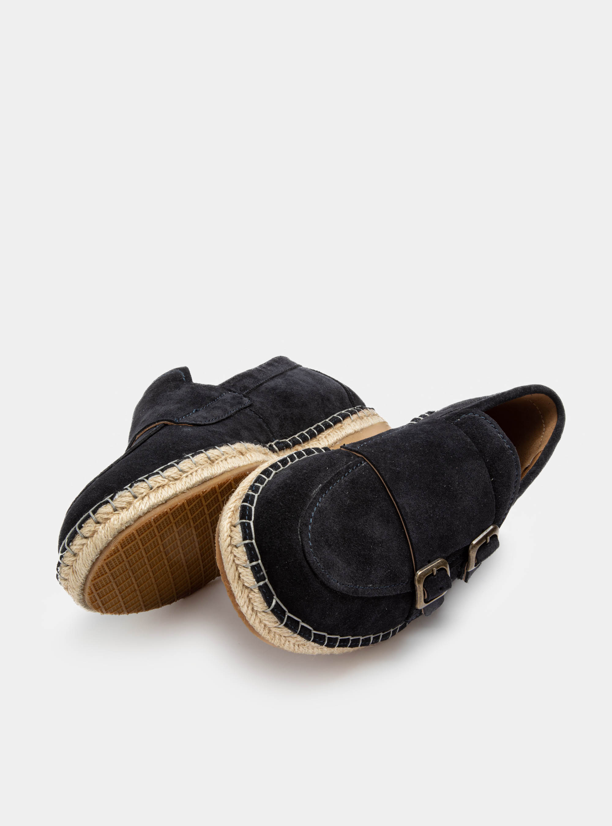 Espadrilles mit doppelter Schnalle, NAVY 0218C