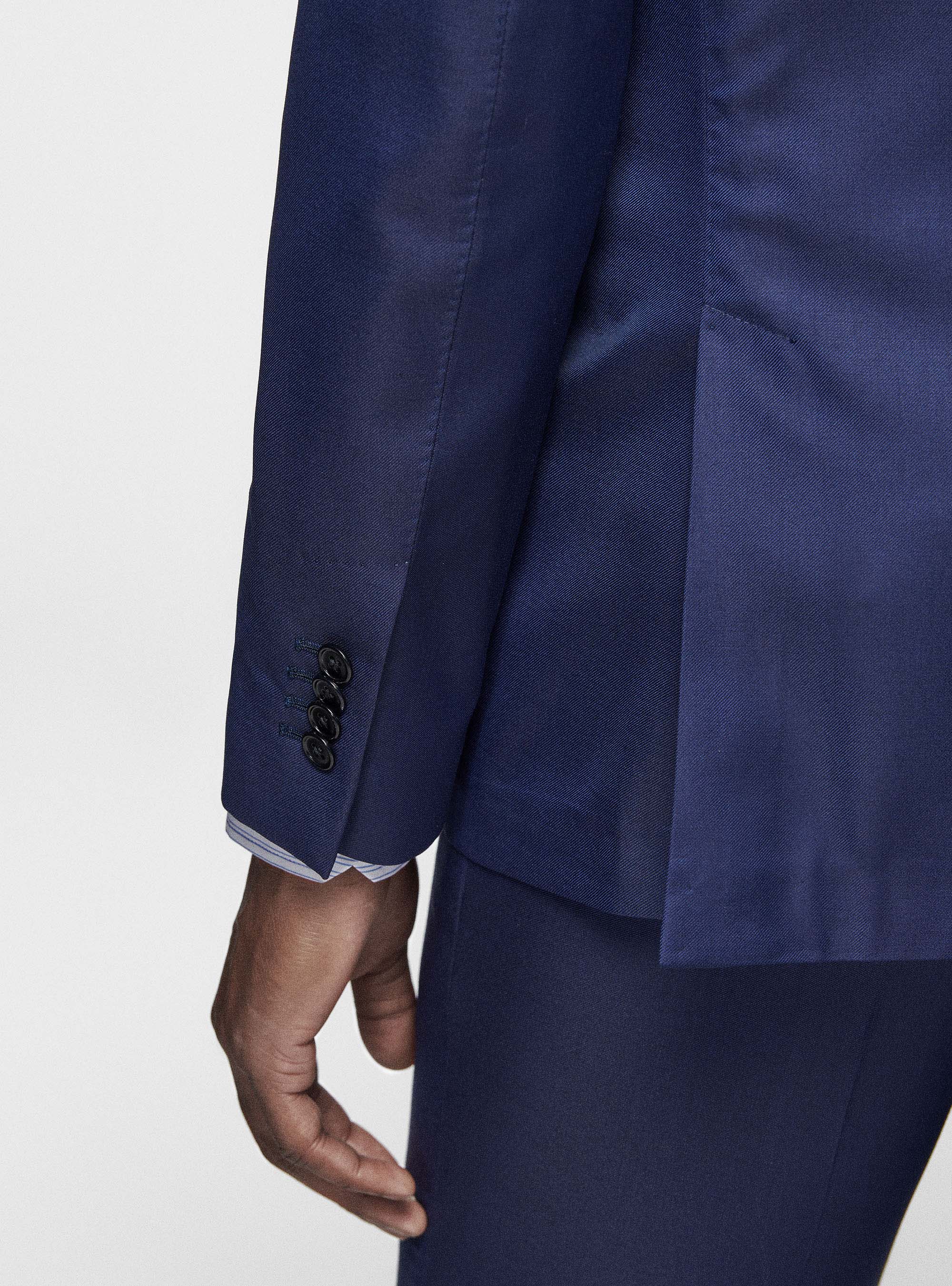 Giacca in pura lana superfine 110's, BASALTO