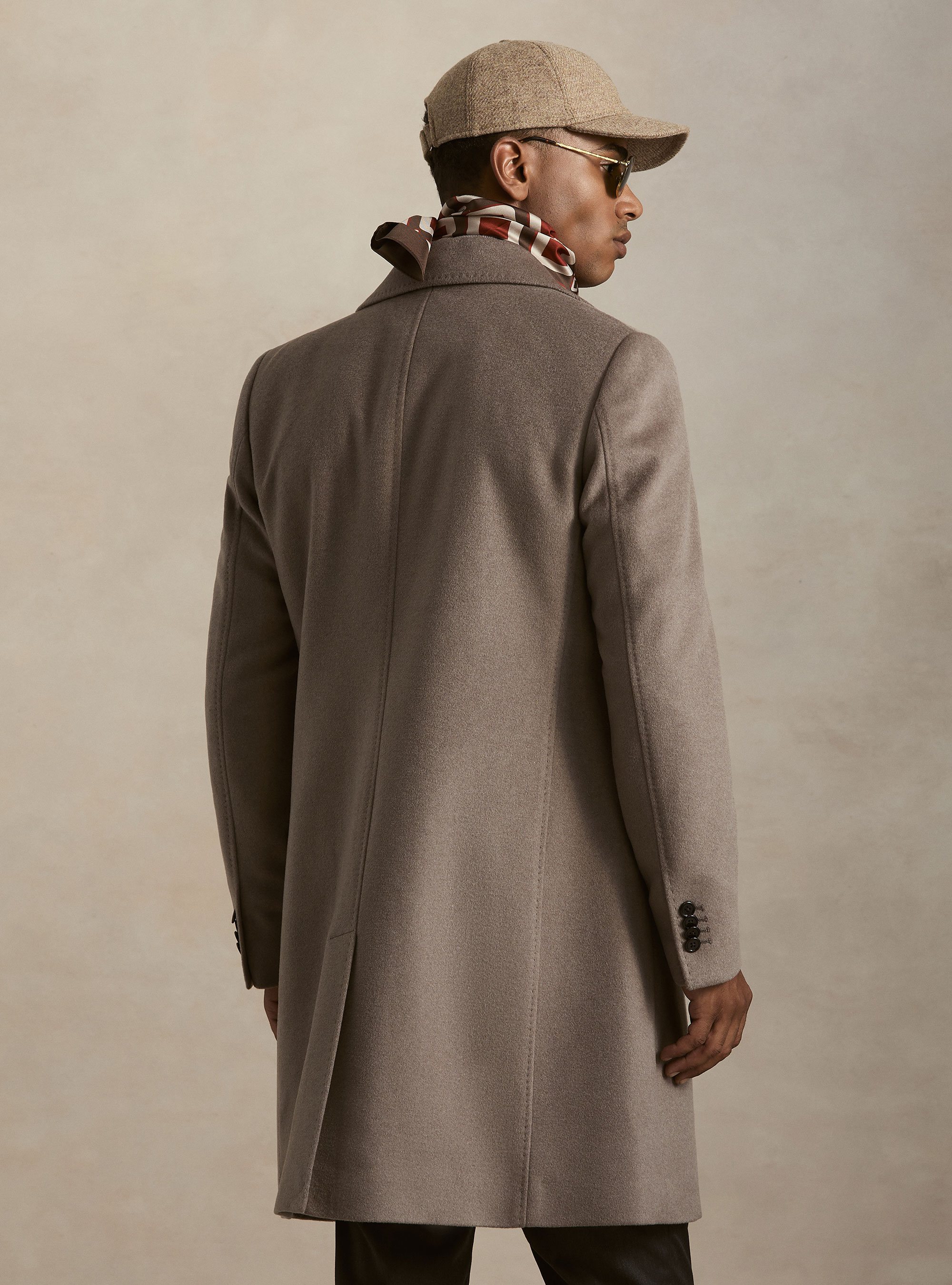 Single-breasted wool and cashmere coat, FANGO 0555C