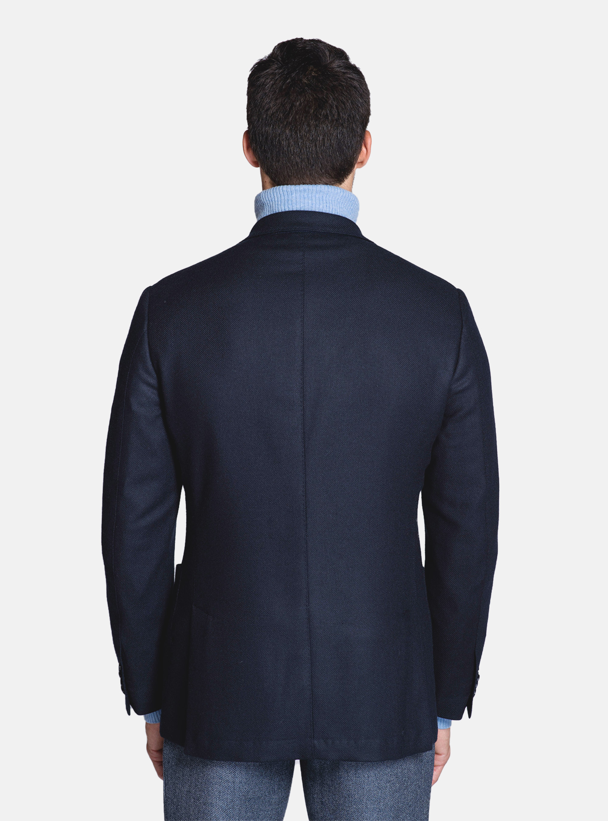 100% cashmere blazer, NAVY BLUE