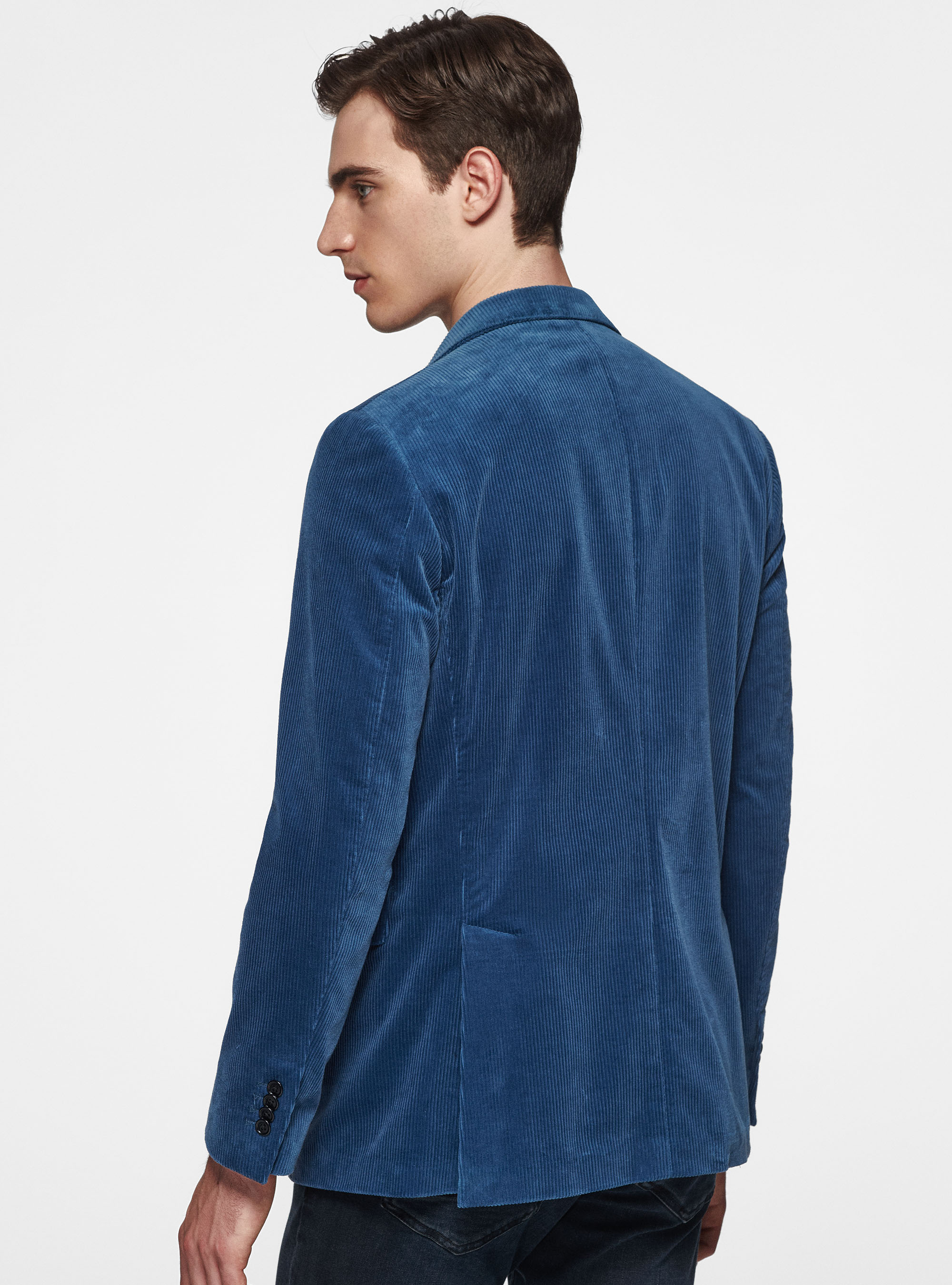 Giacca in velluto a coste di Duca Visconti di Modrone, 0243C DENIM