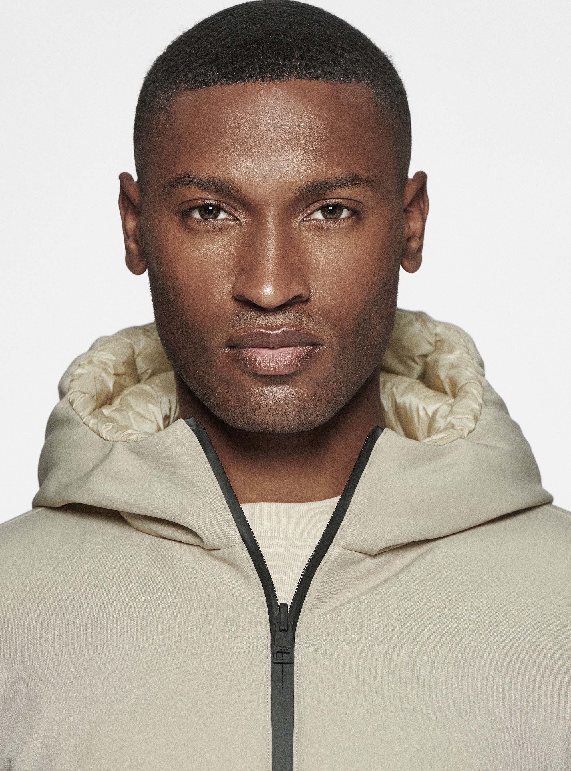 Giubbino reversibile con cappuccio, SABBIA