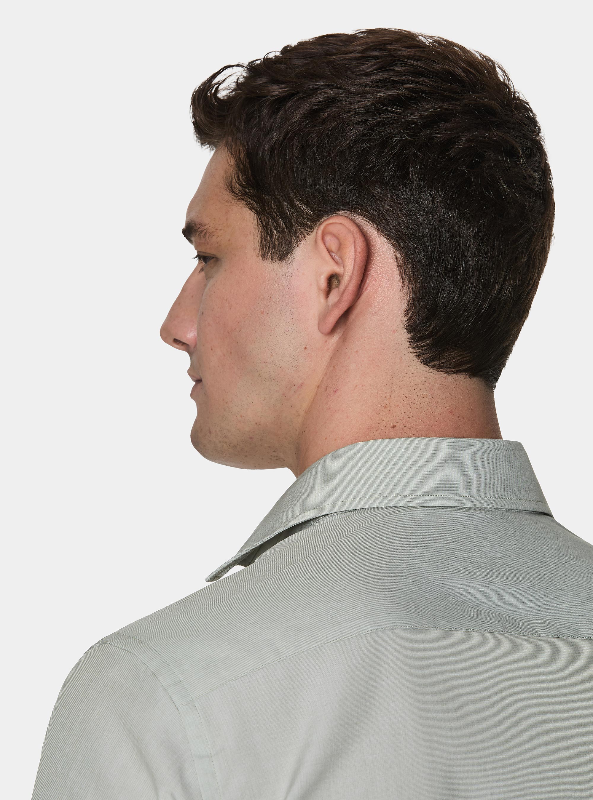 Chemise en coton fil &agrave; fil, SALVIA 0602C