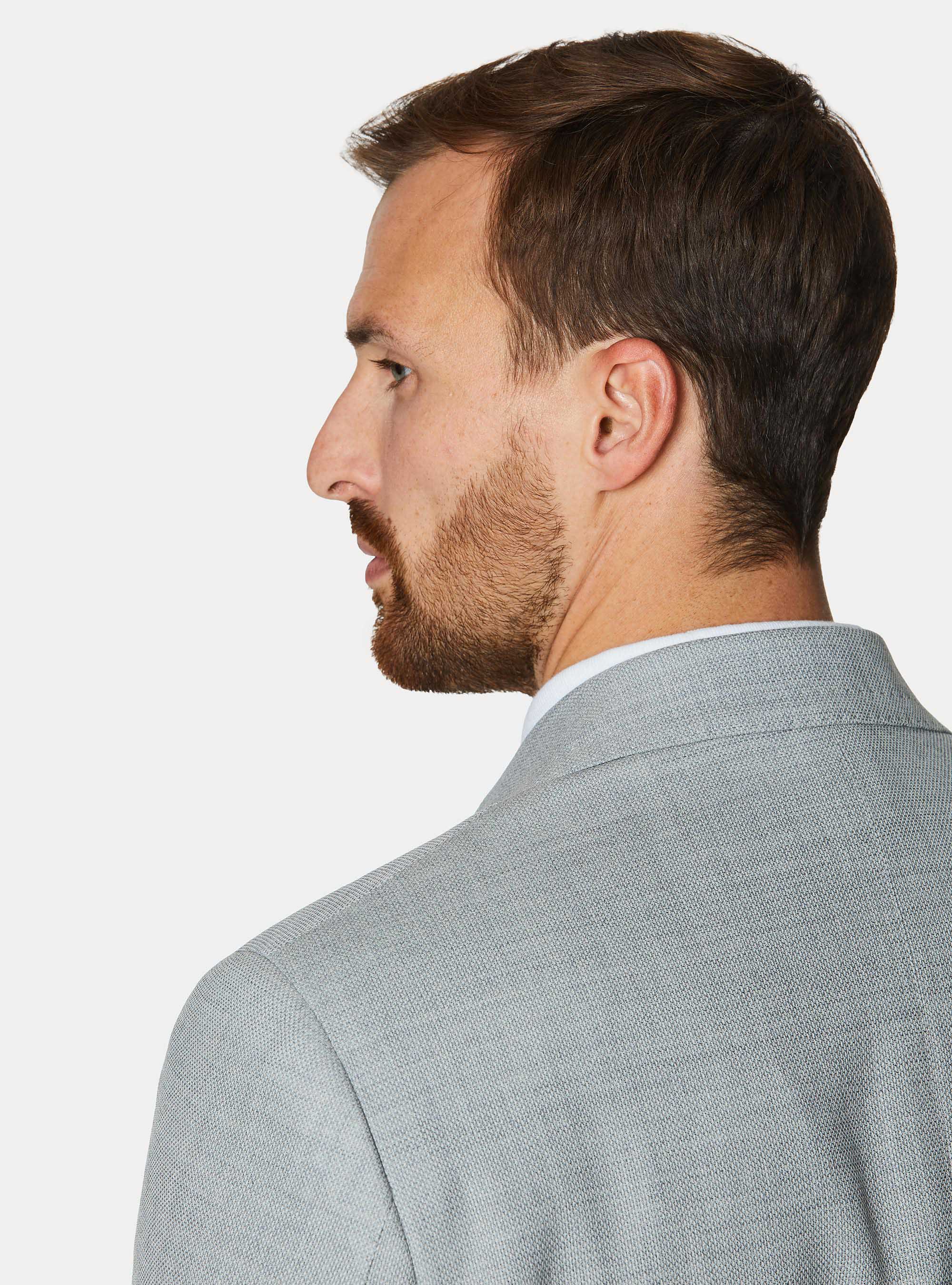 Pure wool hopsack blazer, GREY