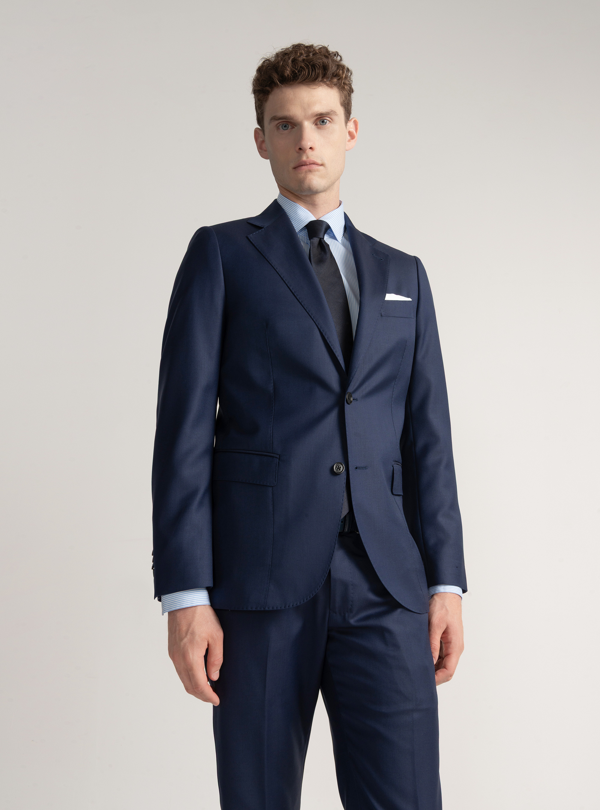 Americana de traje de pura lana Vitale Barberis Canonico, PETROLEO