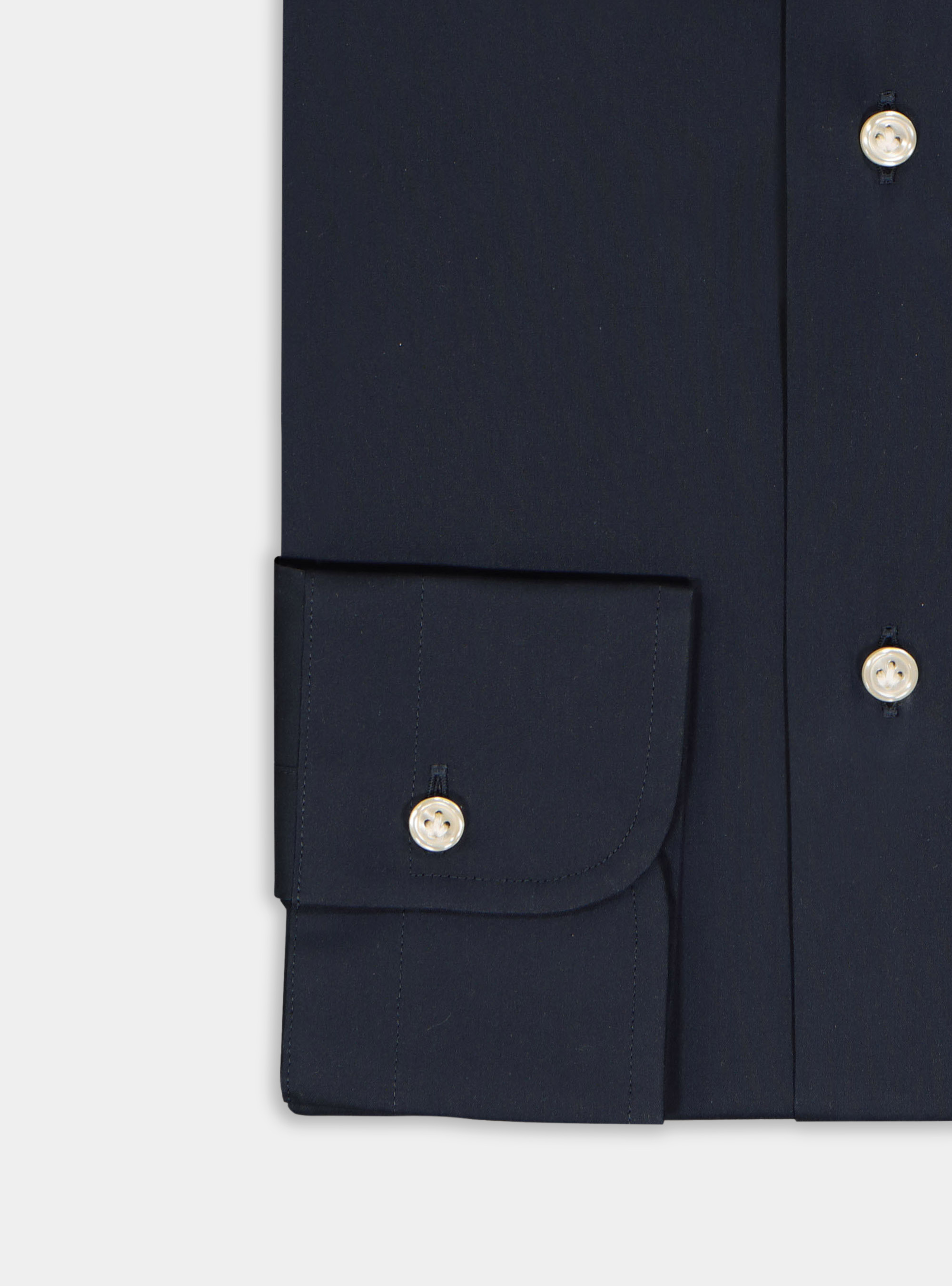 Stretch poplin shirt, NAVY BLUE