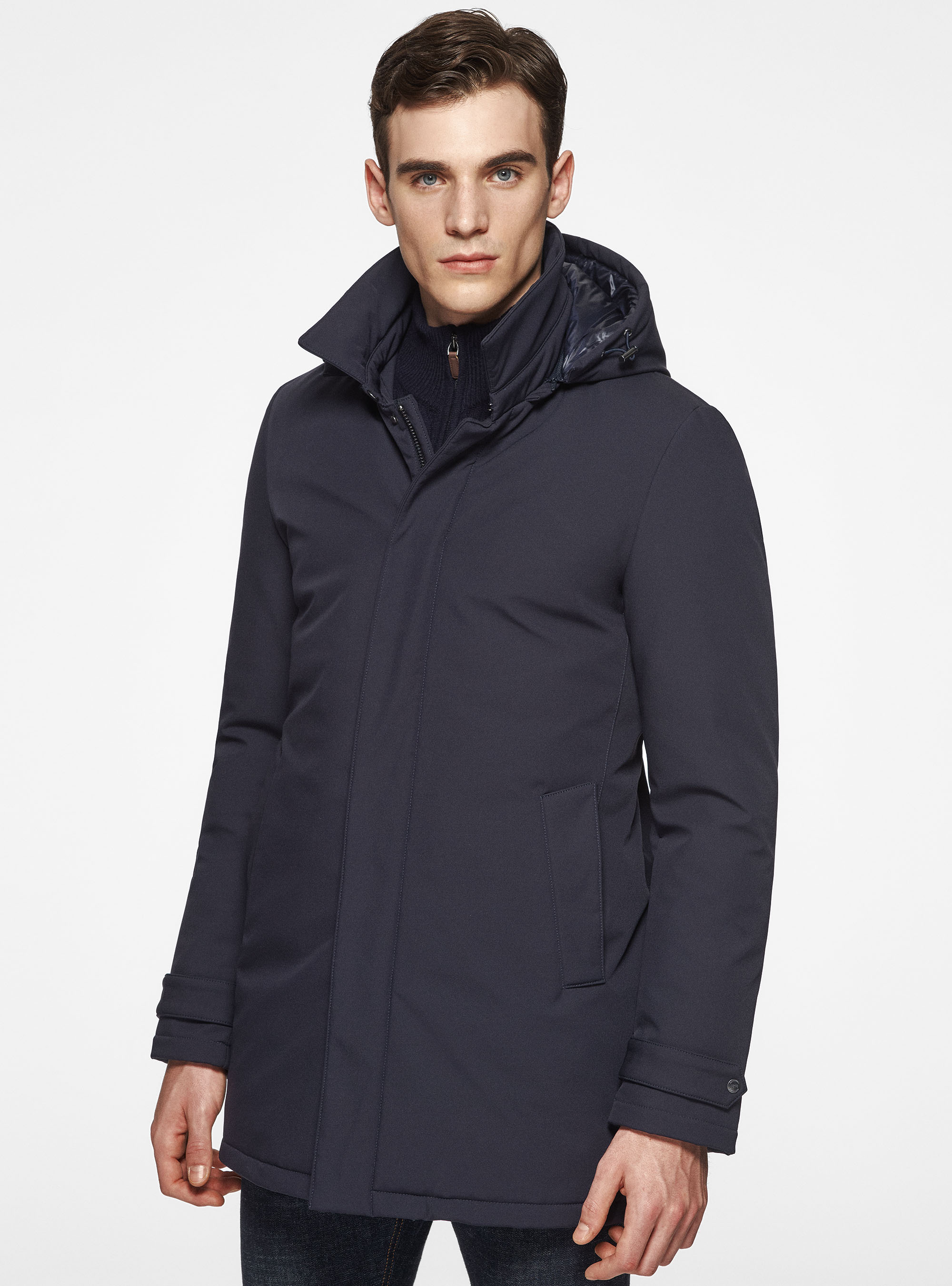 Parka tecnico con imbottitura 3M Thinsulate, BLU NAVY