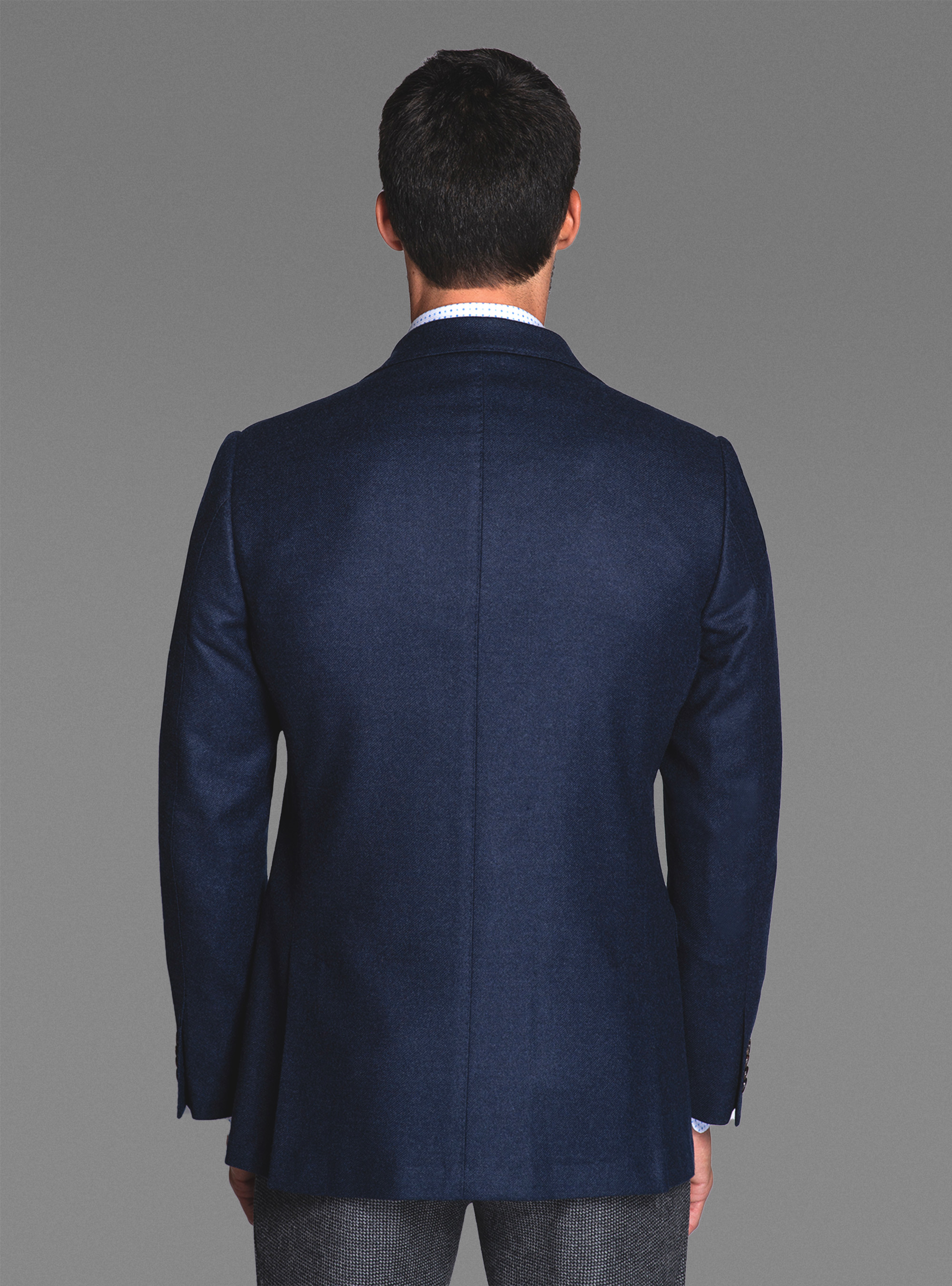 Giacca monopetto 100% cashmere, BASALTO