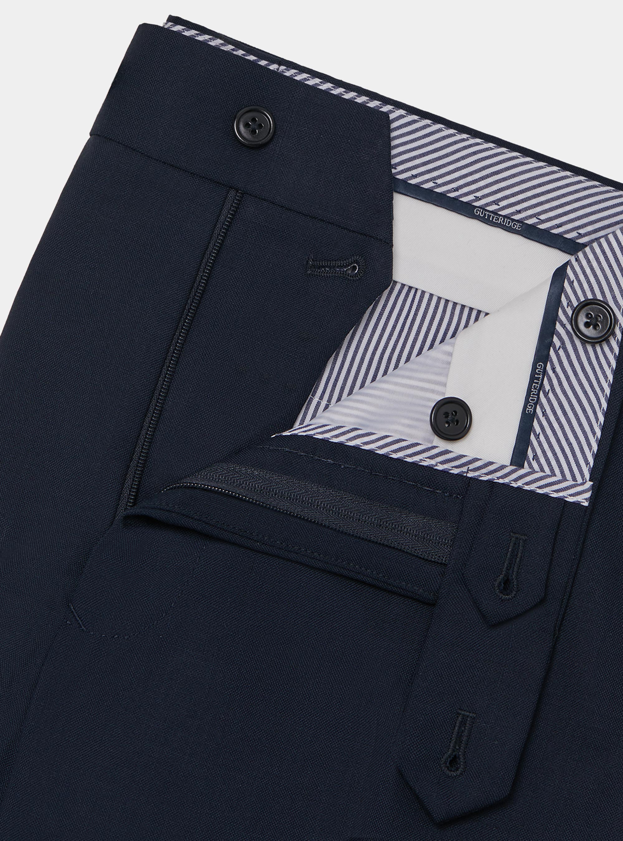 Pantaloni in pura lana Vitale Barberis Canonico, NAVY