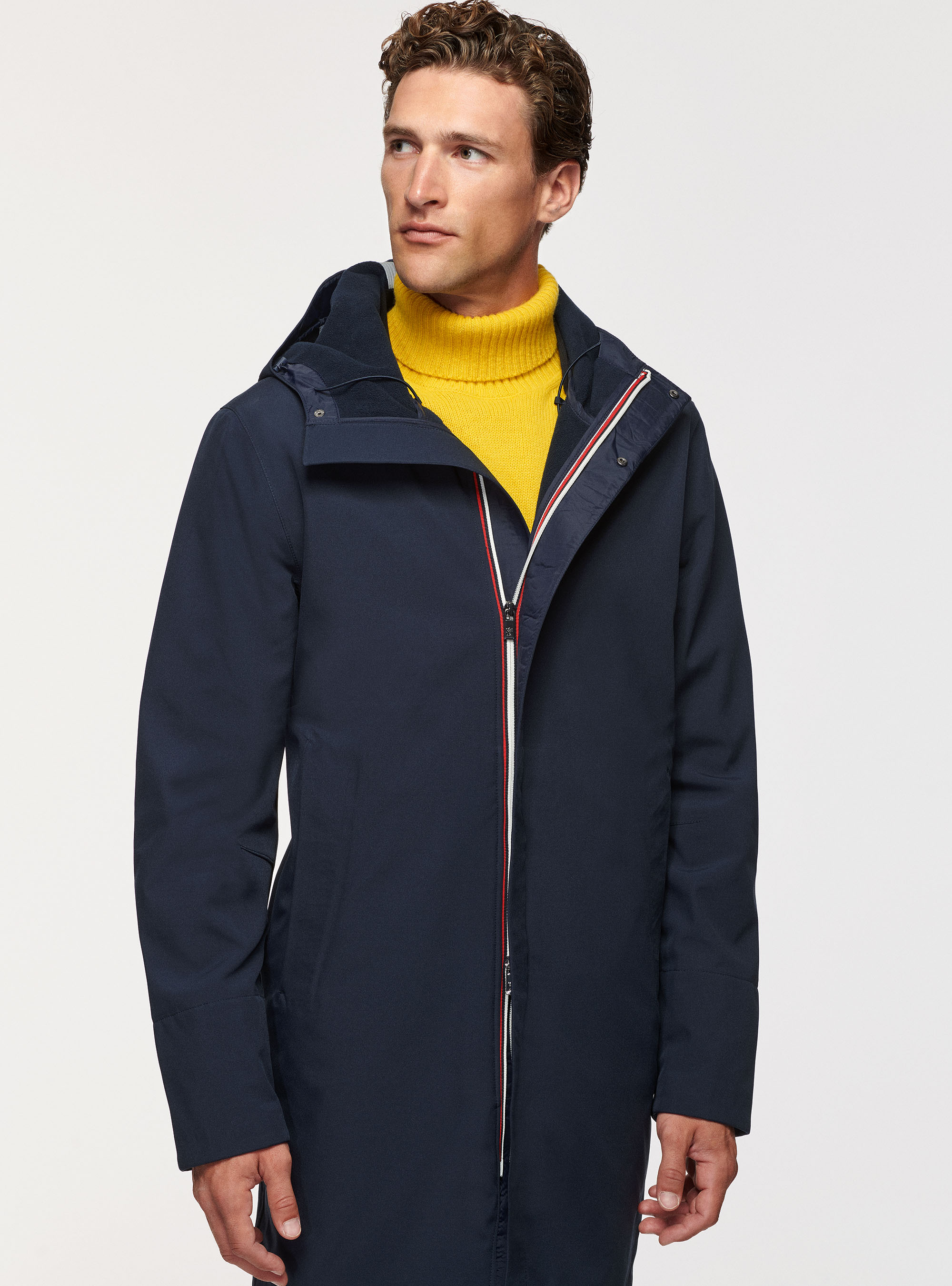 Giubbotto tecnico con cappuccio, BLU