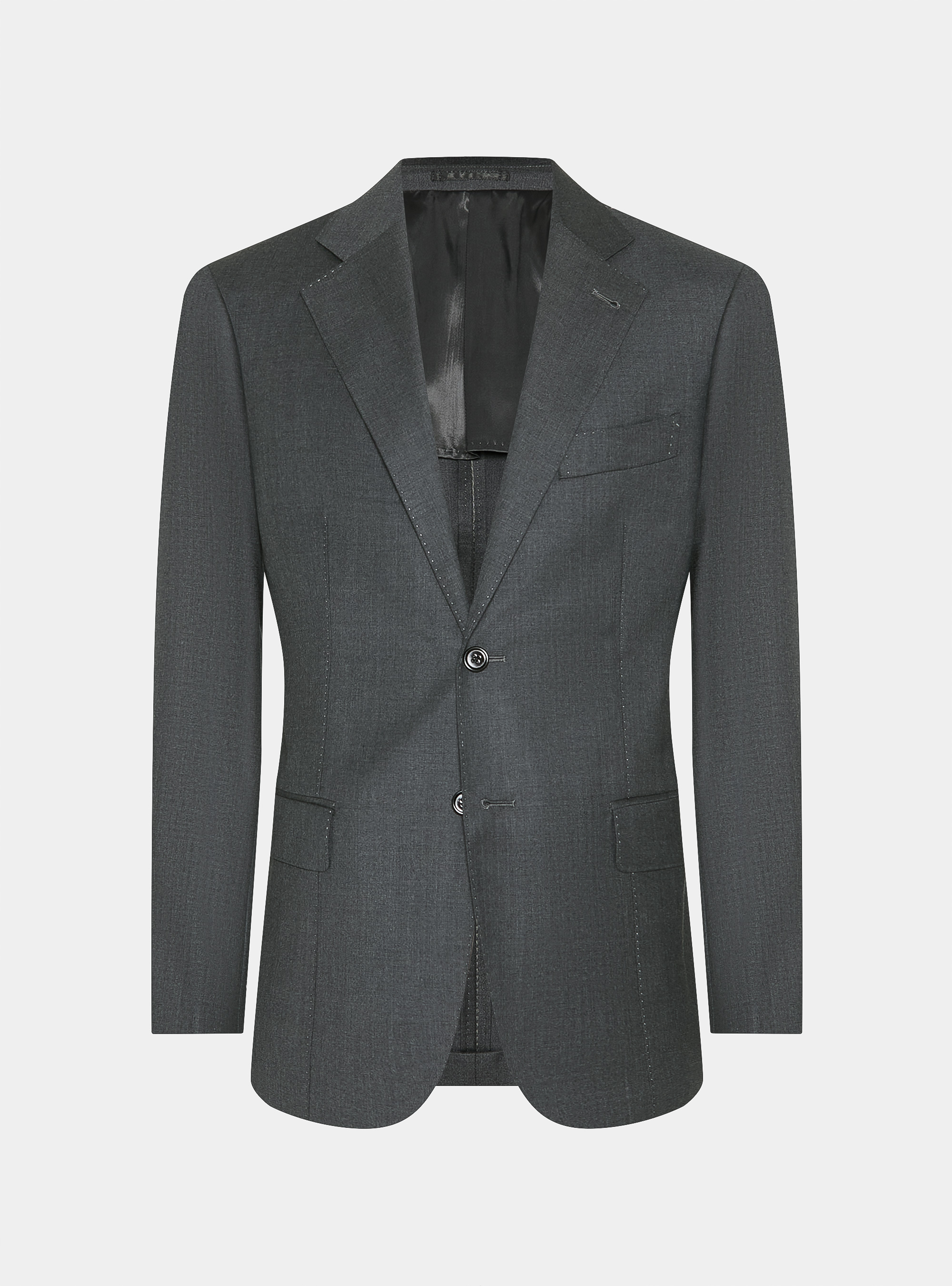 Americana de traje de pura lana Vitale Barberis Canonico, GRIS MARENGO