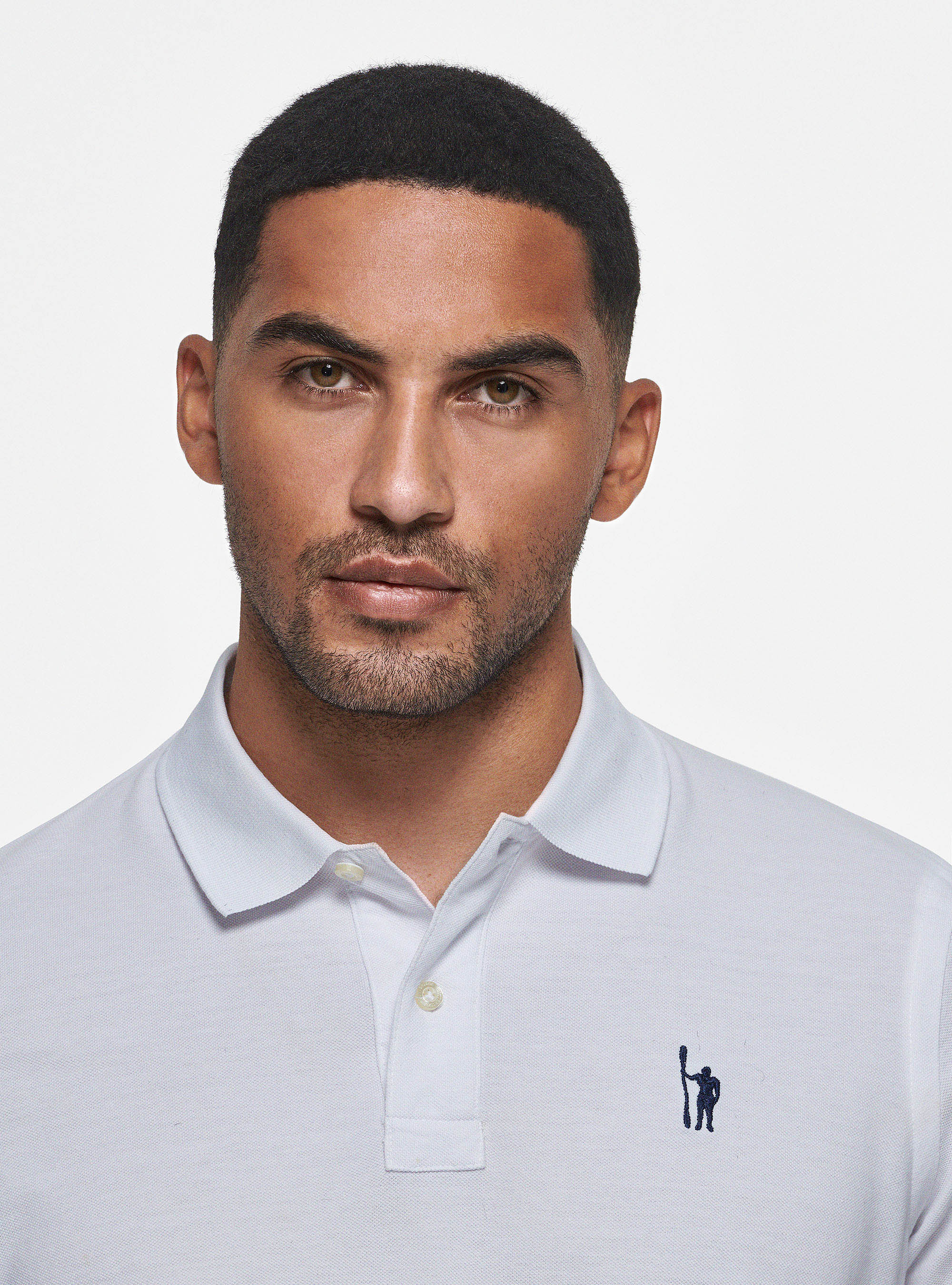 Piqu&eacute; polo shirt with embroidery, WHITE