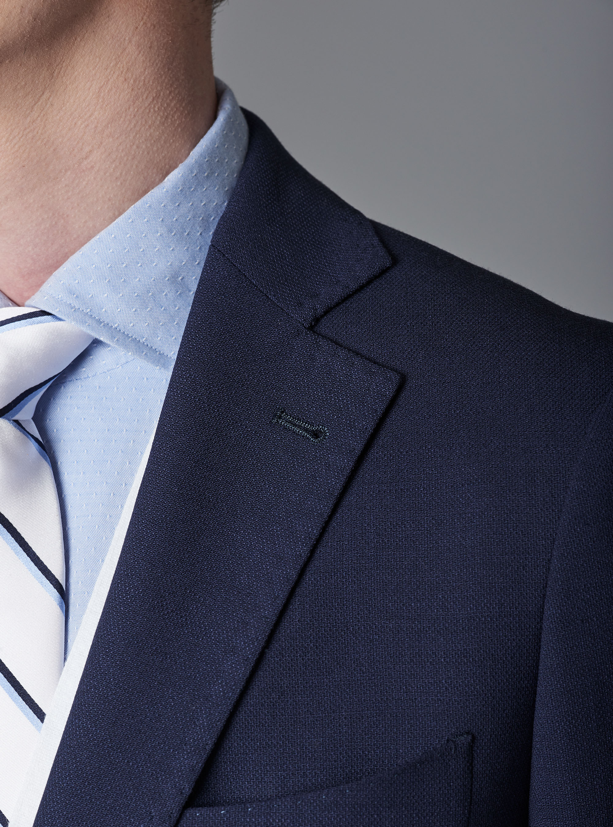 Giacca per abito micro texture, BASALTO