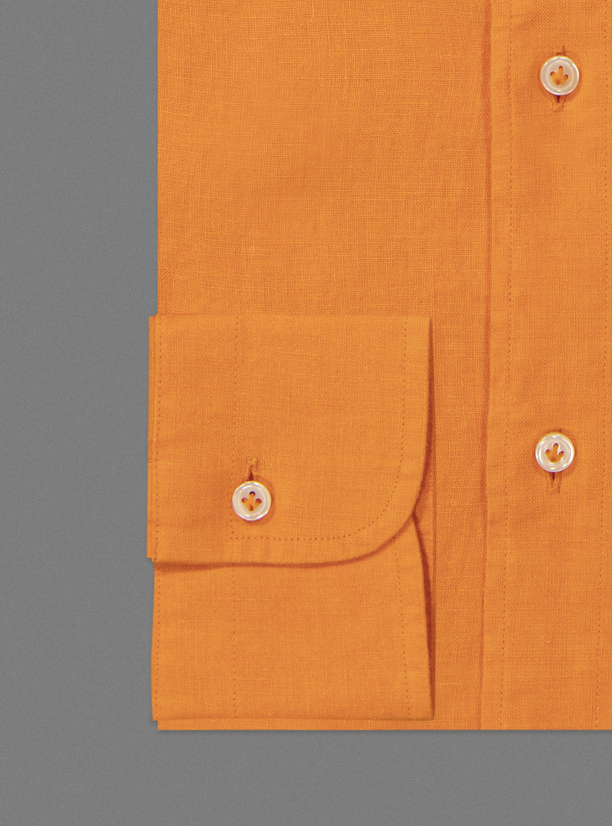 Linen shirt, ORANGE
