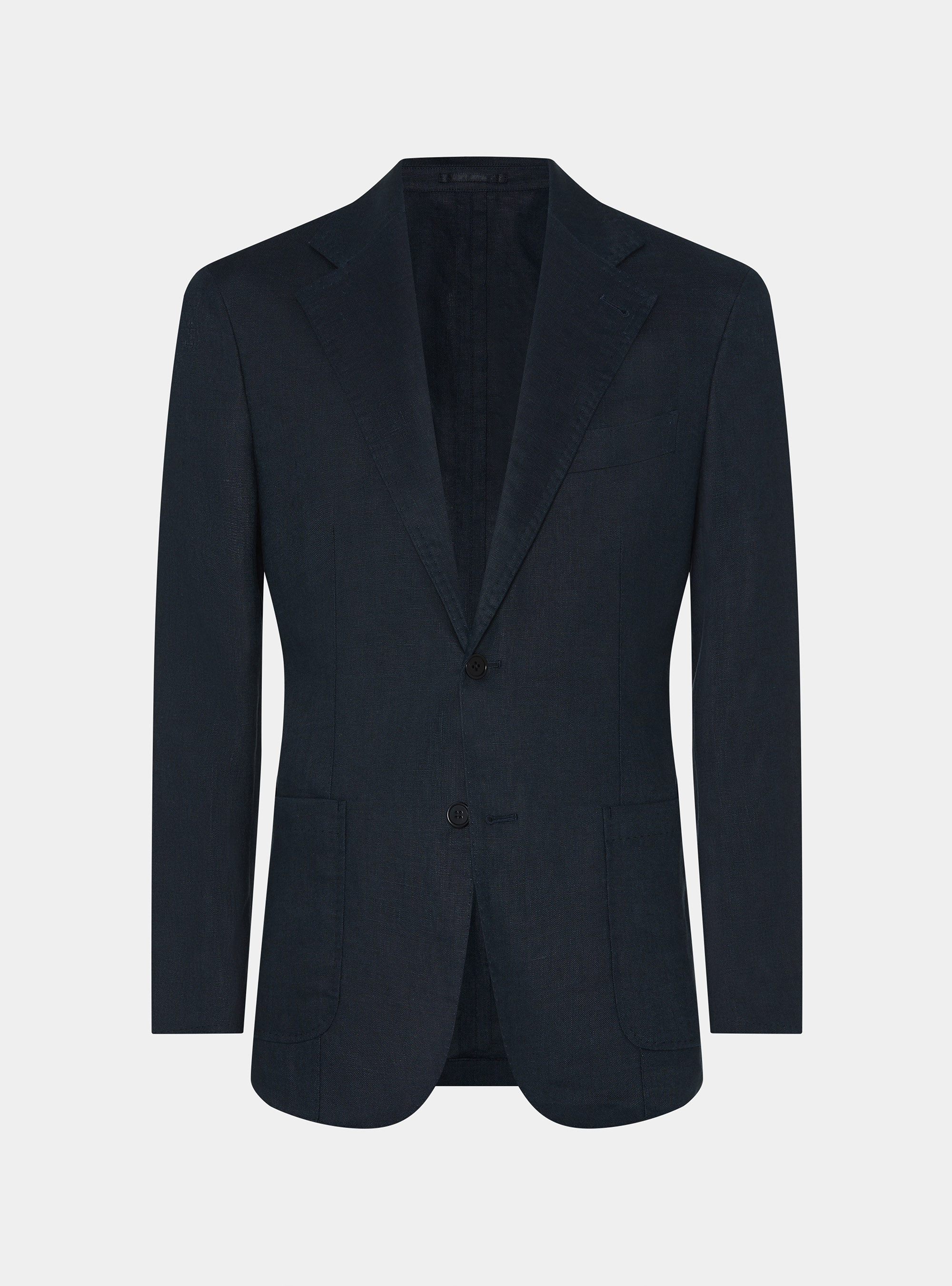 Pure linen suit blazer, NAVY BLUE
