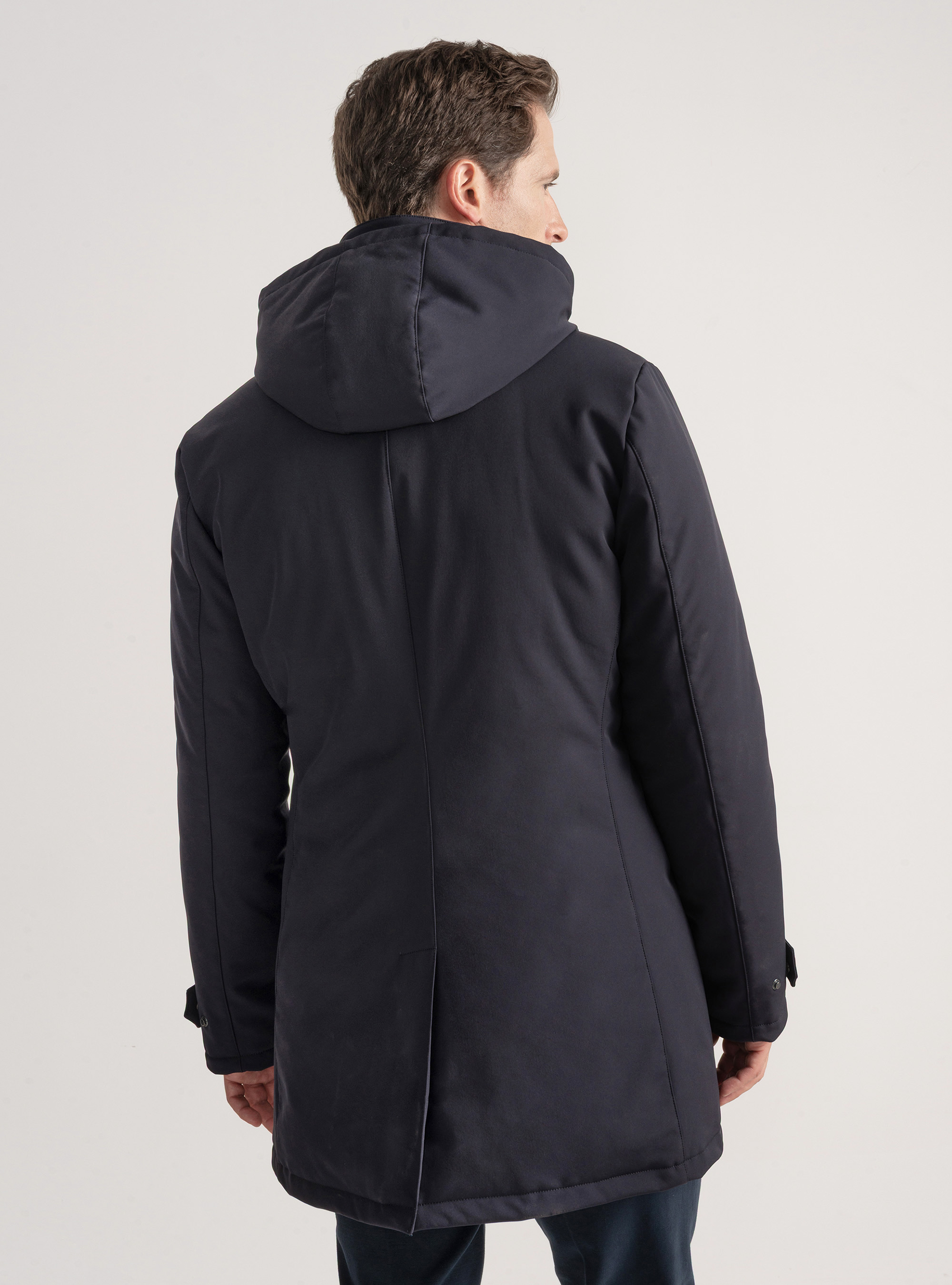 Parka técnica con relleno reciclado, AZUL MARINO