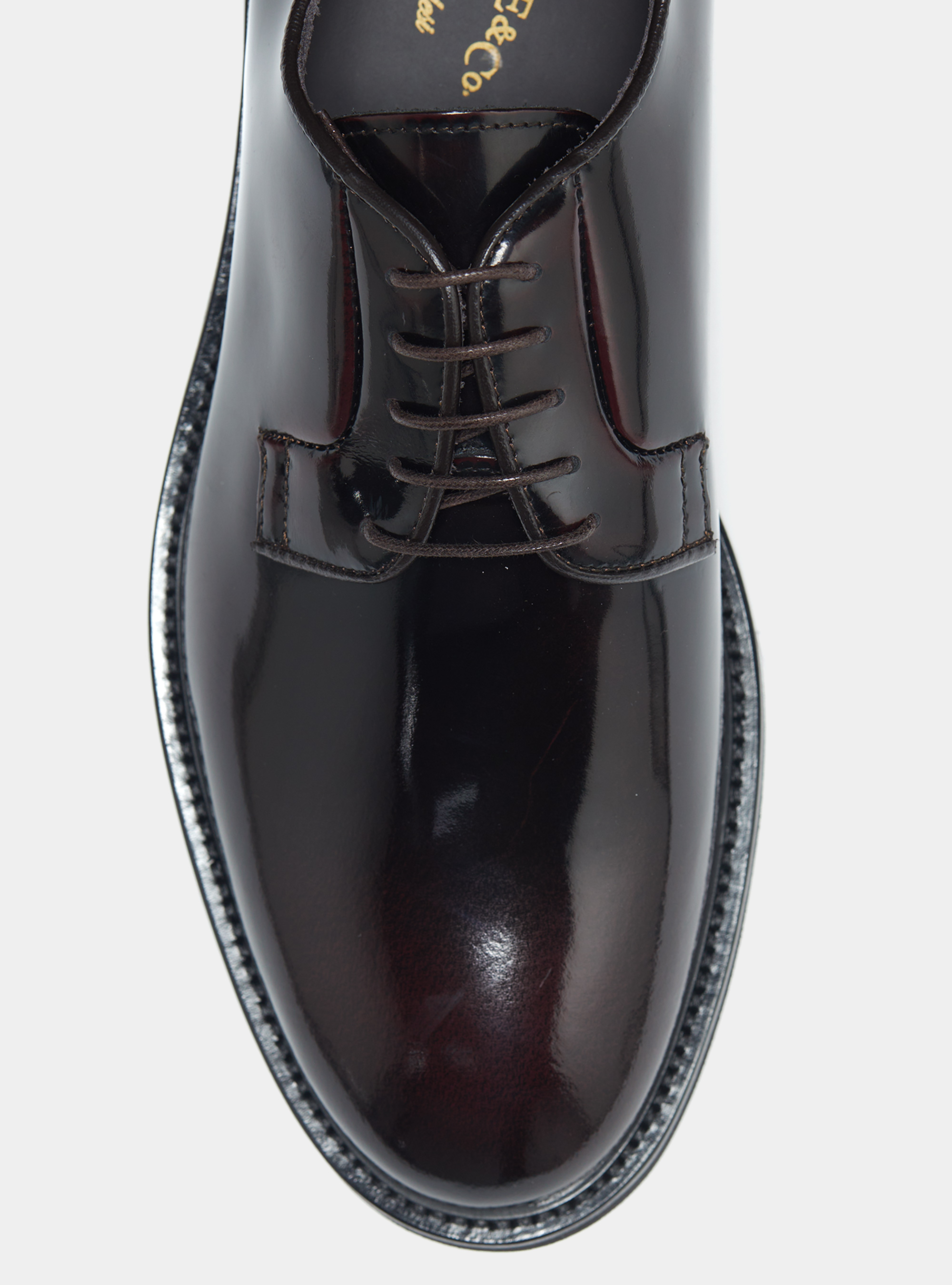 Derby in pelle abrasivata con suola in gomma, BURDEOS