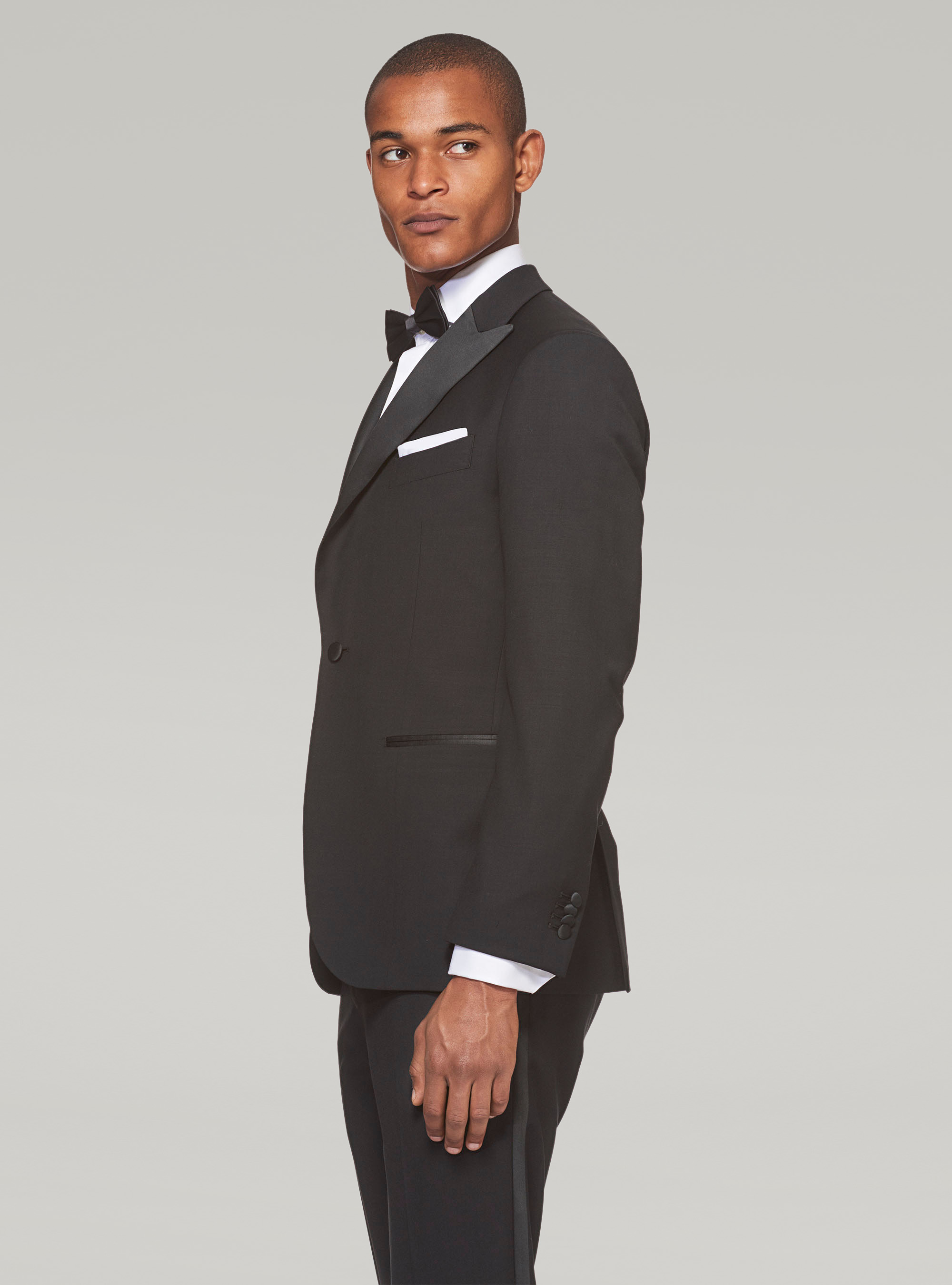 TUXEDO SUIT, BLACK