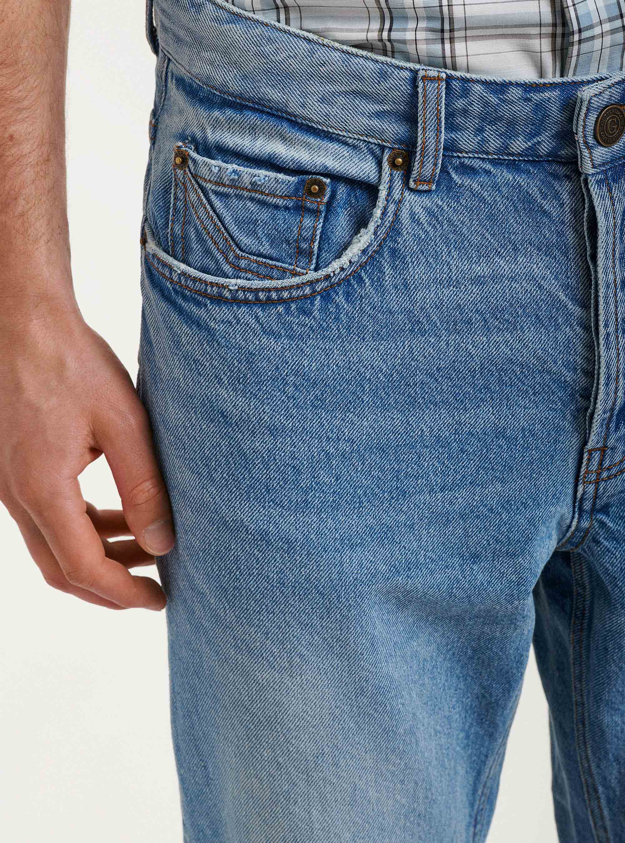 Jeans loose fit, AZZURRO