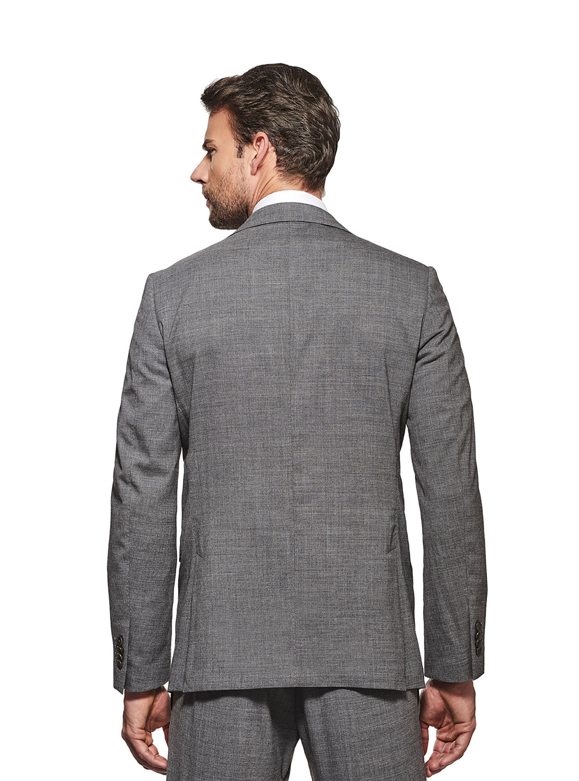 Cool Wool Suit Jacket, LIGHT GREY MELANGE