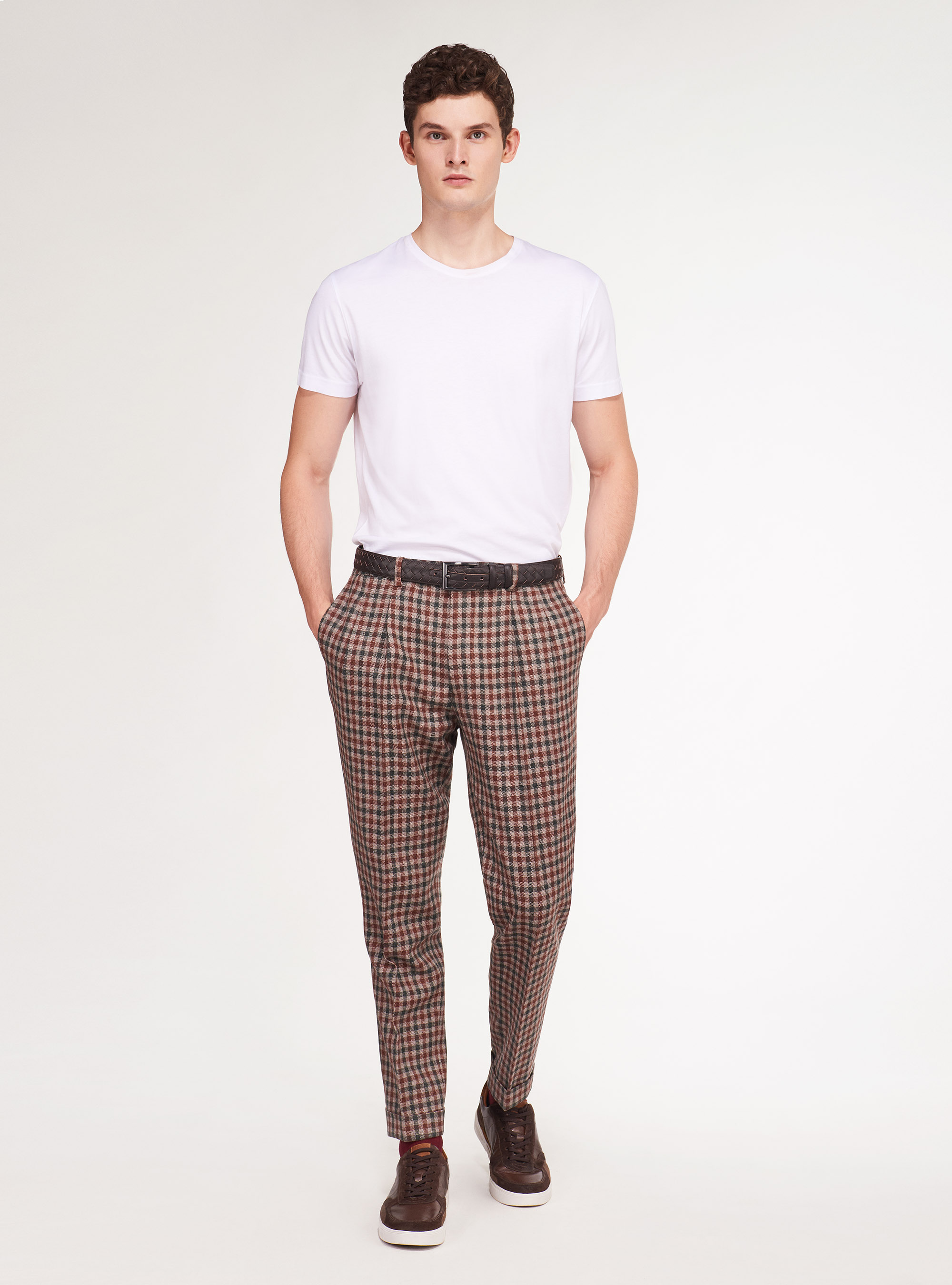 Tshirt mezza manica in jersey di cotone supima, BIANCO