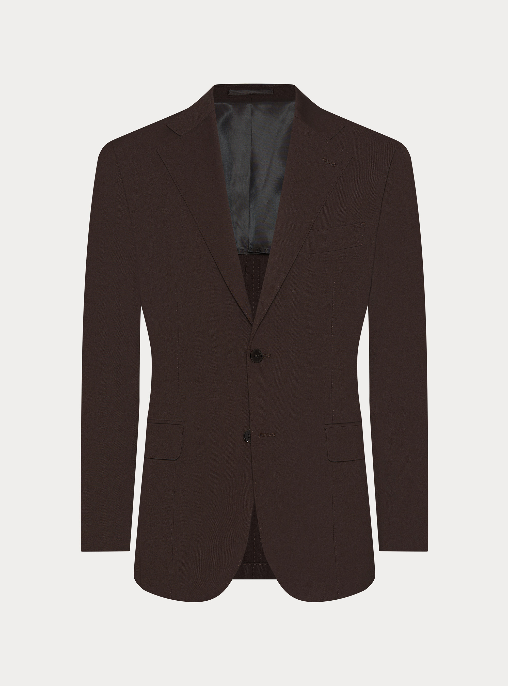 Slim fit classic suit blazer, BROWN