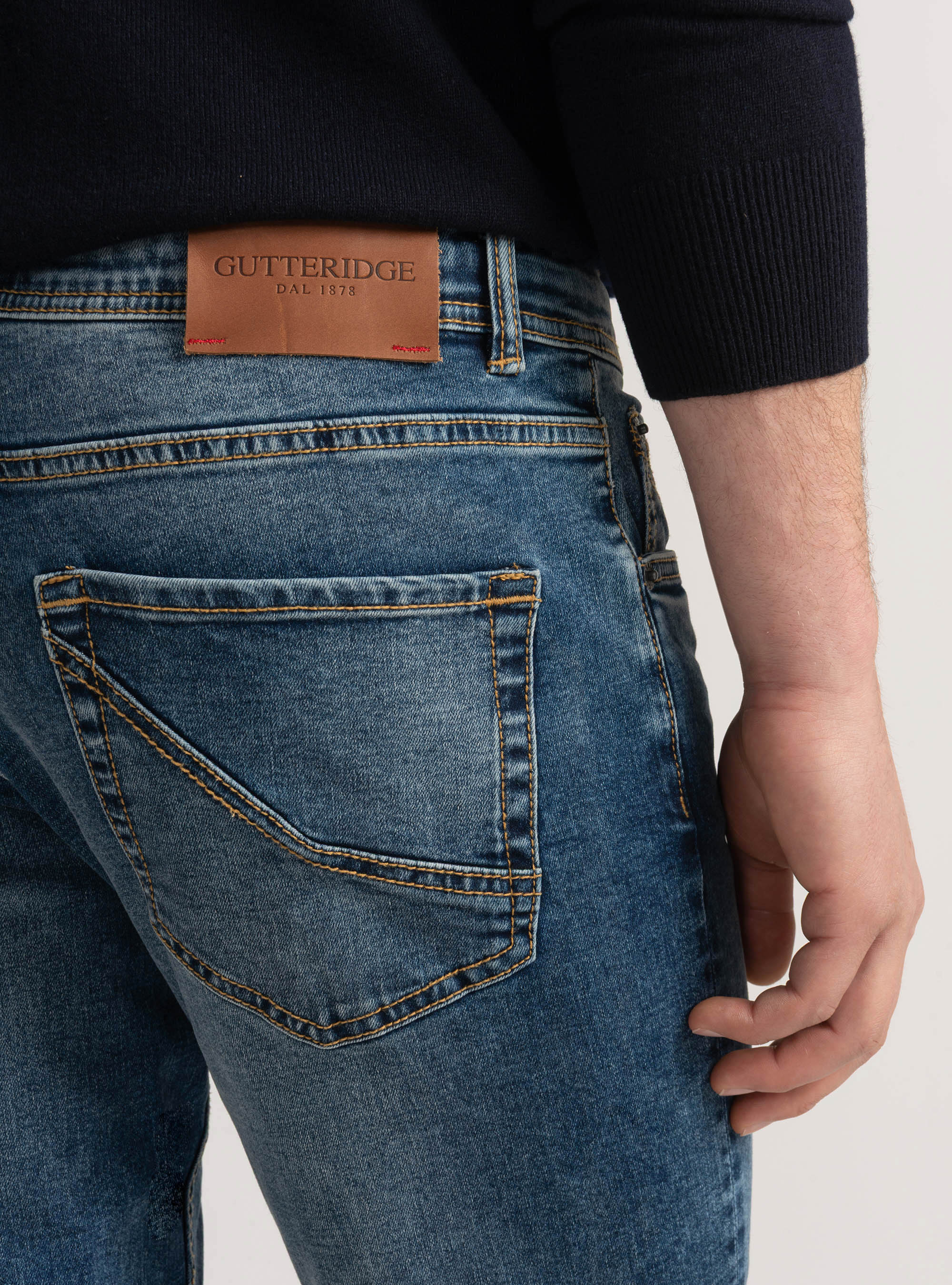 5 Tasche denim regular fit, BLU NAVY