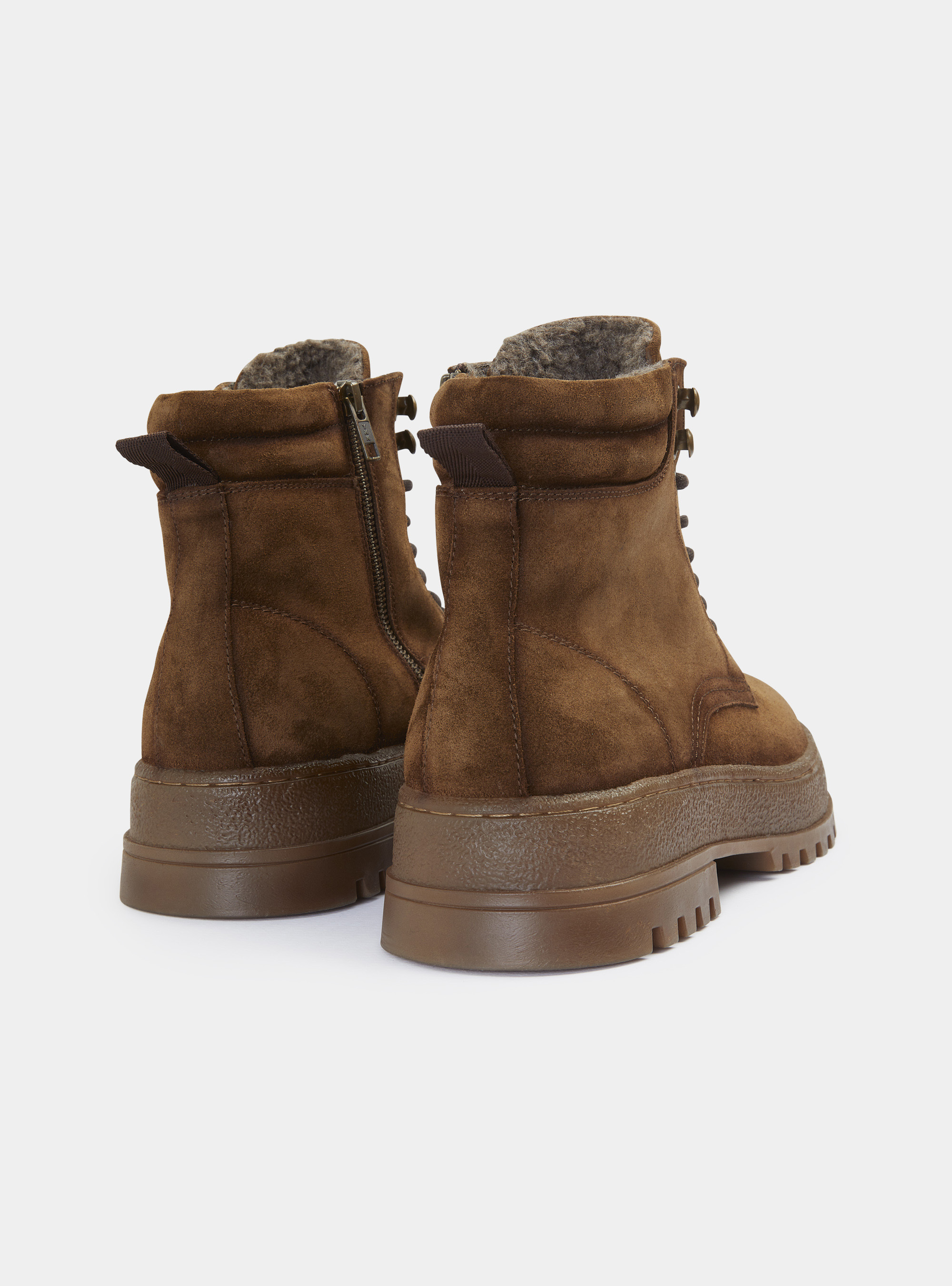 Stivaletti in suede, TABACCO