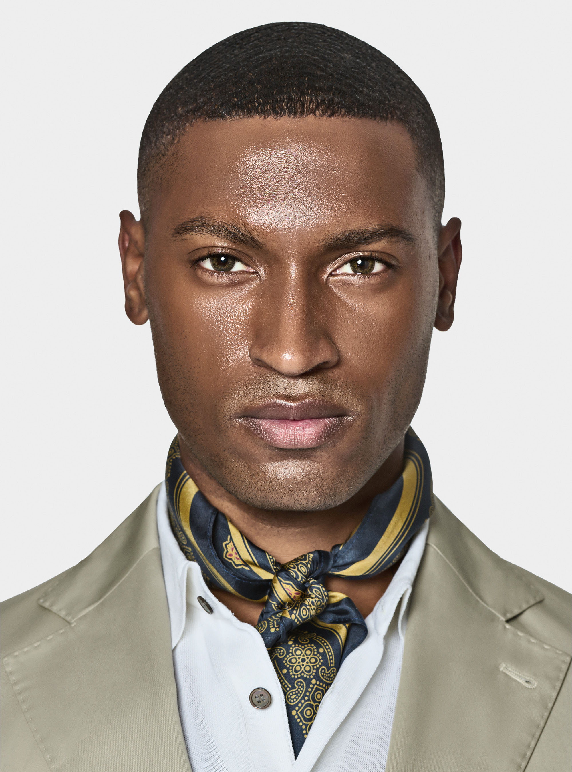 Cotton poplin blazer, ECRU