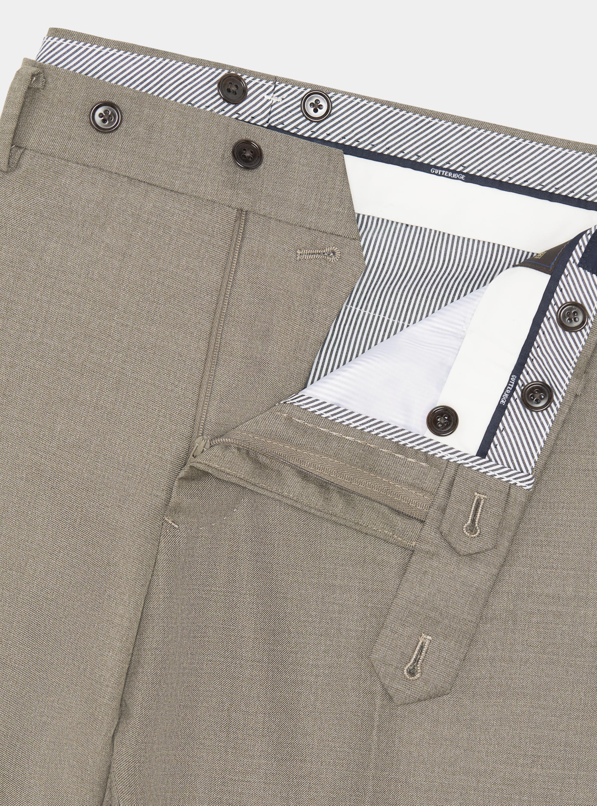Pantalon de costume en pure laine Vitale Barberis Canonico, SABLE
