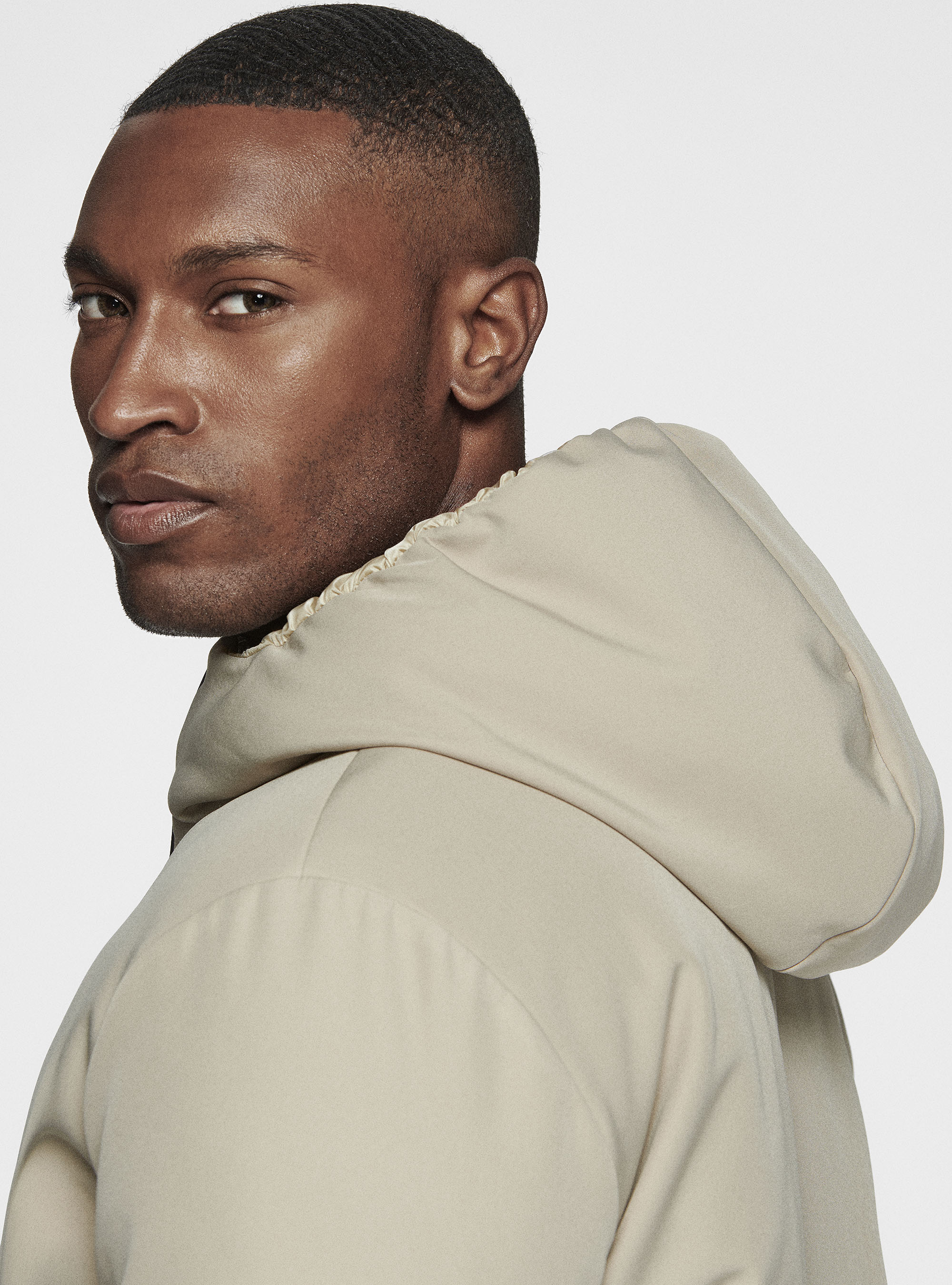 Giubbino reversibile con cappuccio, SABBIA