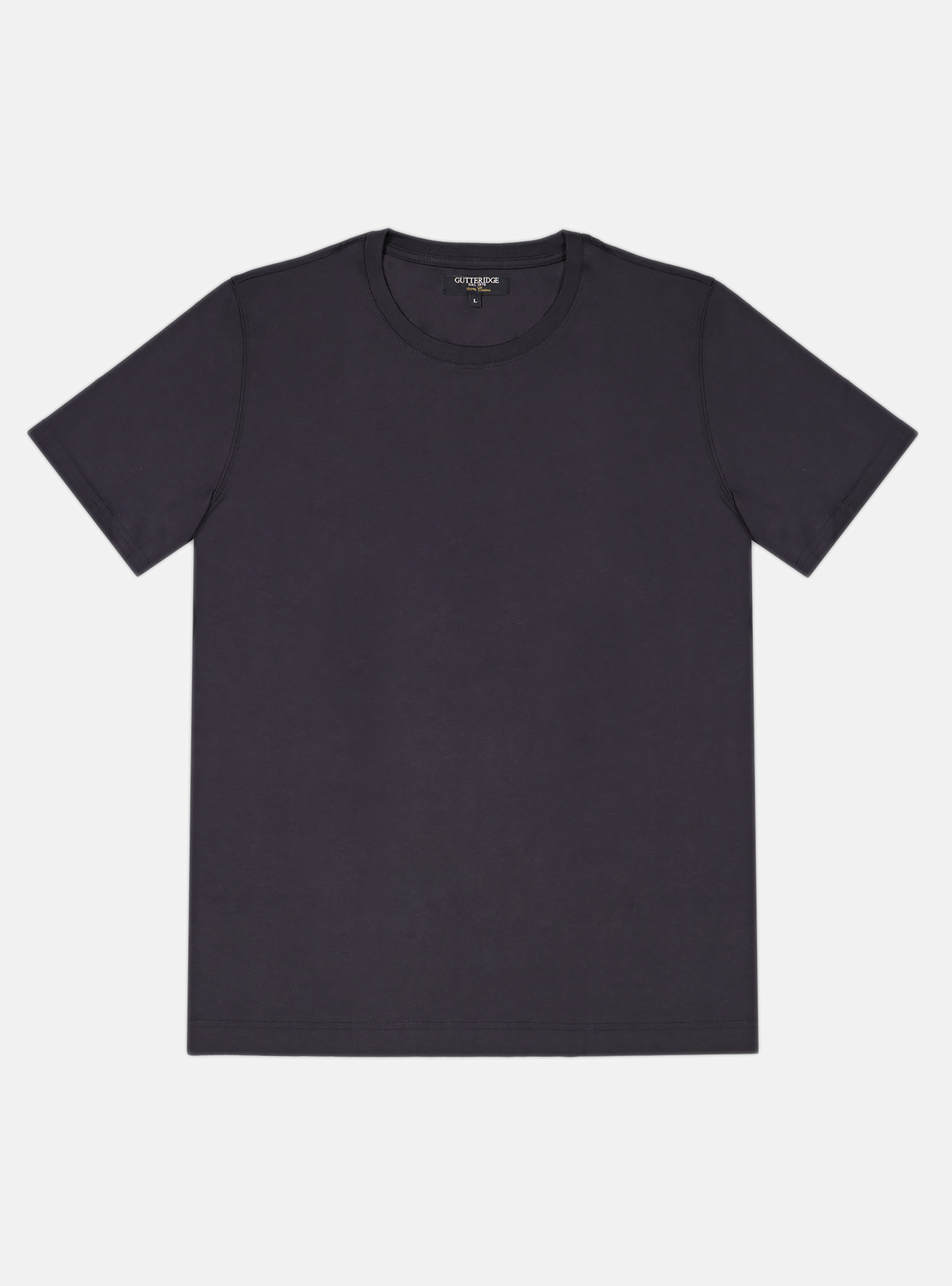 CAMISETA DE PUNTO MEDIA MANGA, LISA, AZUL MARINO