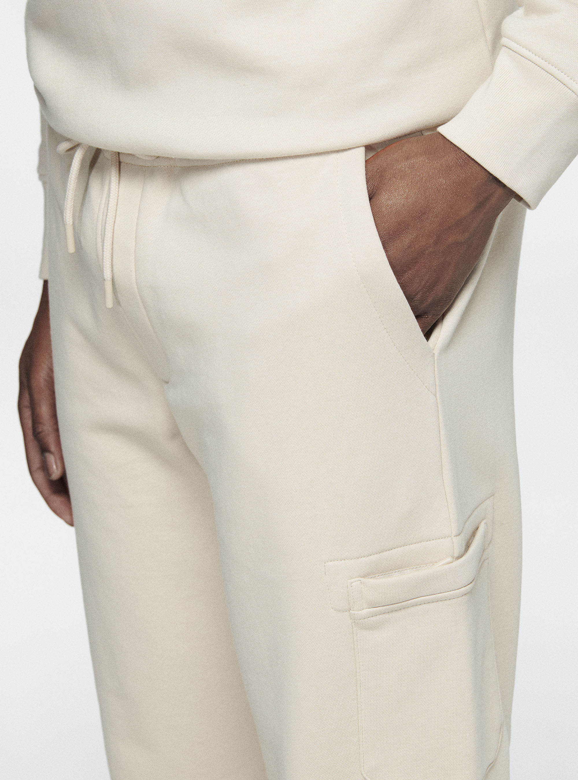 Pantaloni di felpa, ECRU 0536C