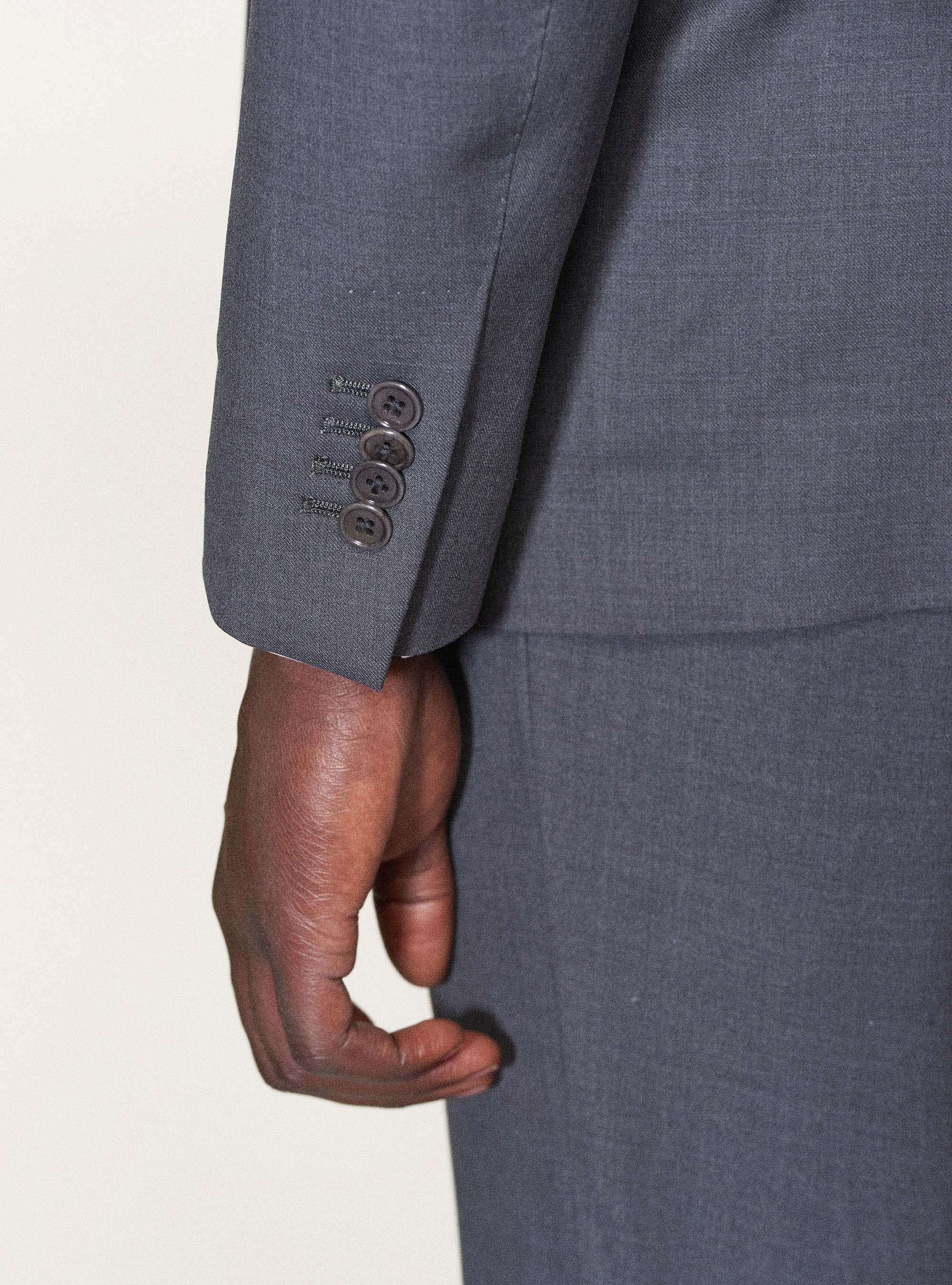 Giacca per abito in pura lana superfine 120's, GRIGIO CHIARO